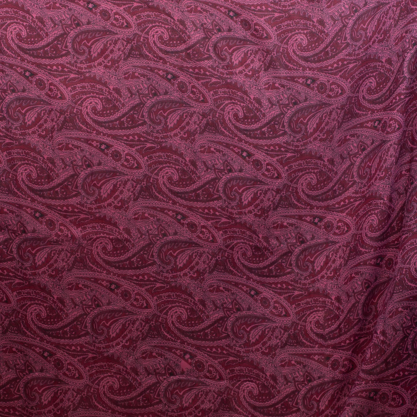 Eșarfă comodă cu imprimeu paisley magenta, 180 x 90 cm