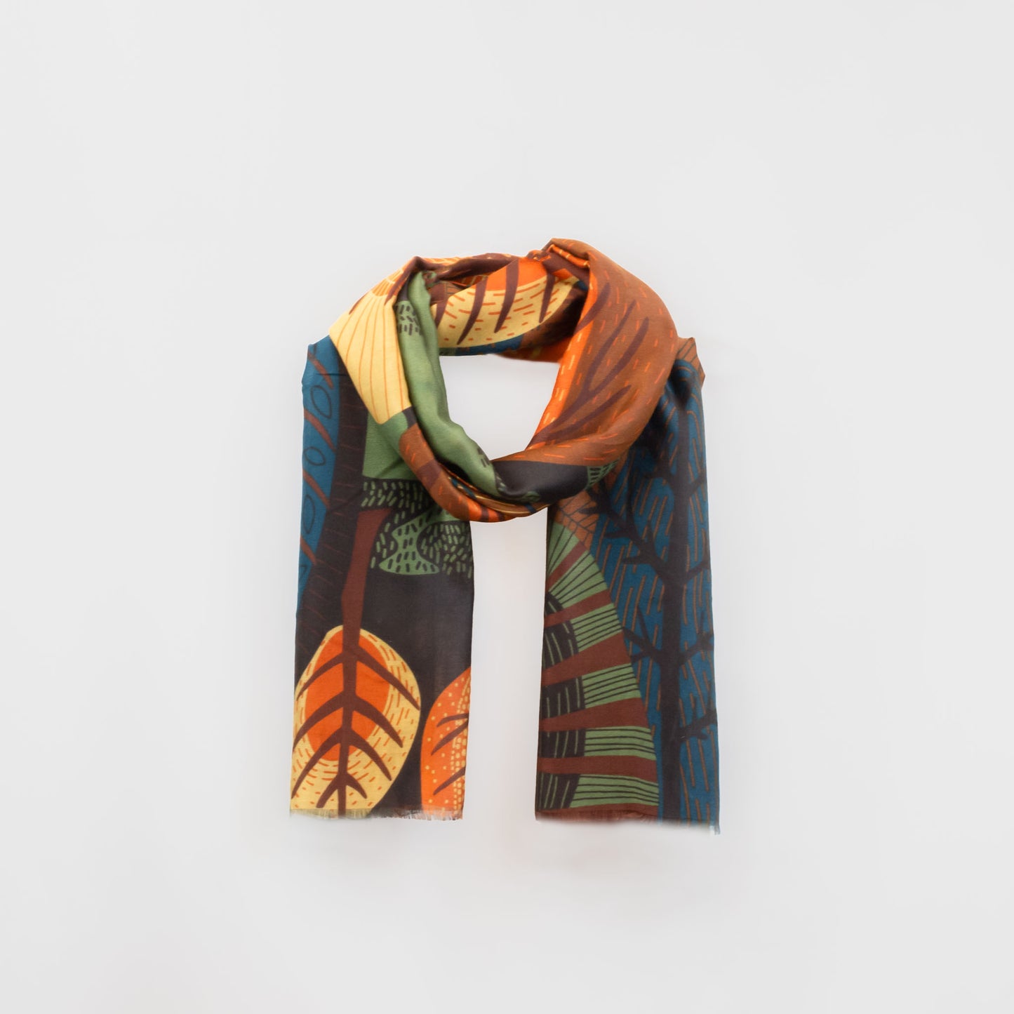 Eșarfă comodă cu imprimeu savanna sunset, 185 x 85 cm