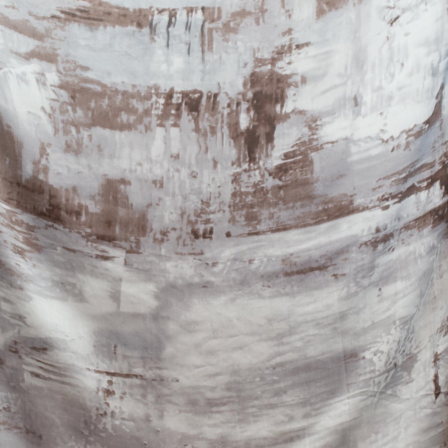 Eșarfă comodă cu imprimeu watercolor, 180 x 90 cm - Gri