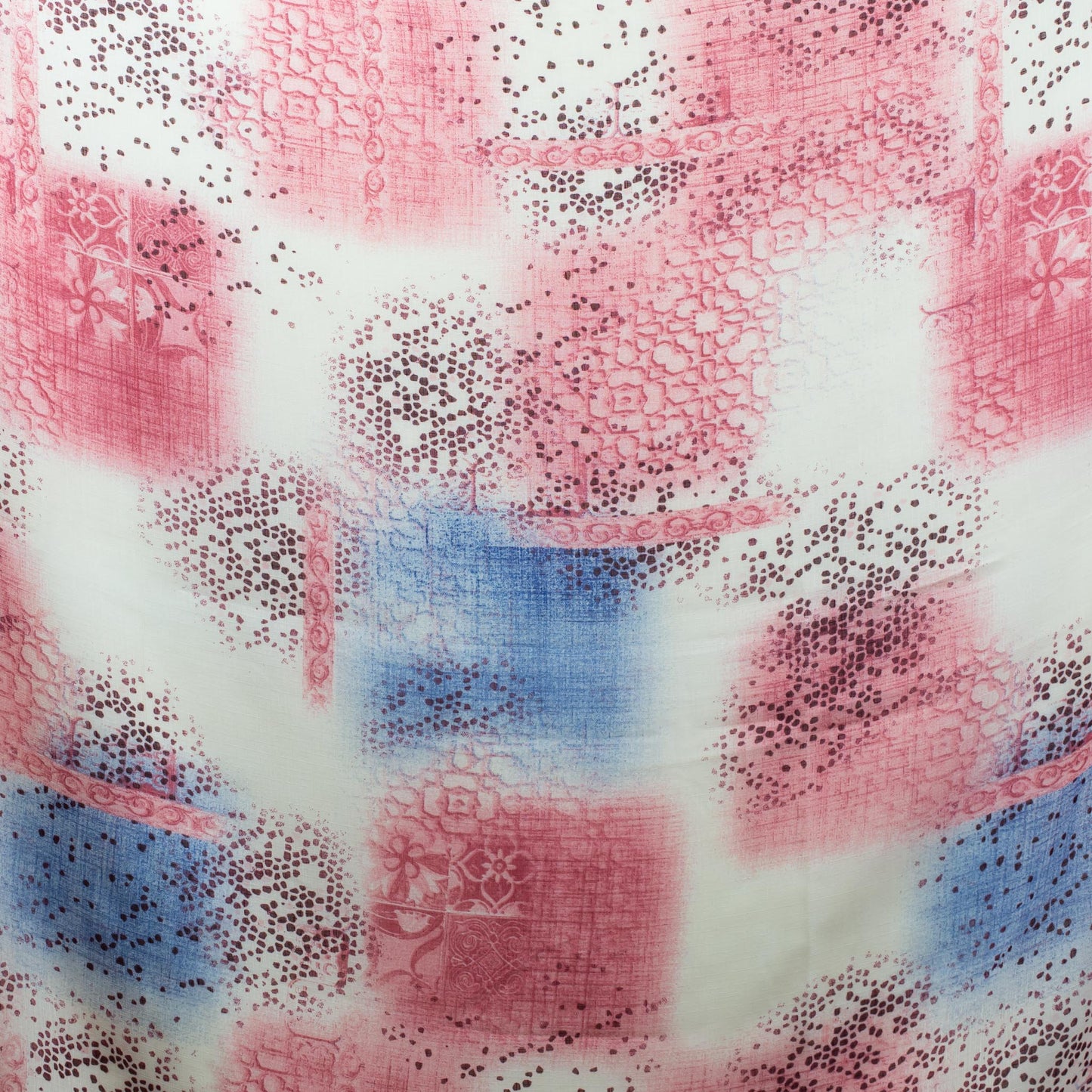 Eșarfă comodă și aerată cu imprimeu narrow streets, 175 x 85 cm - Magenta