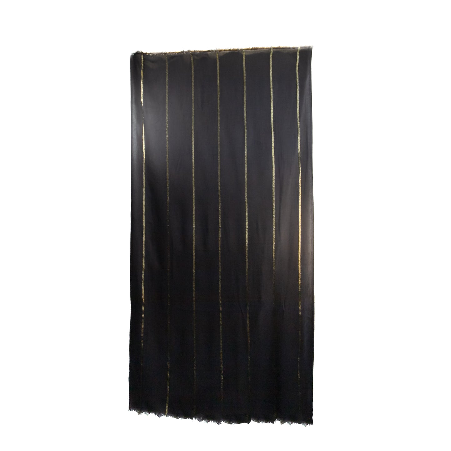 Eșarfă damă comodă cu fire strălucitoare, Stella, 183 x 95 cm - Negru