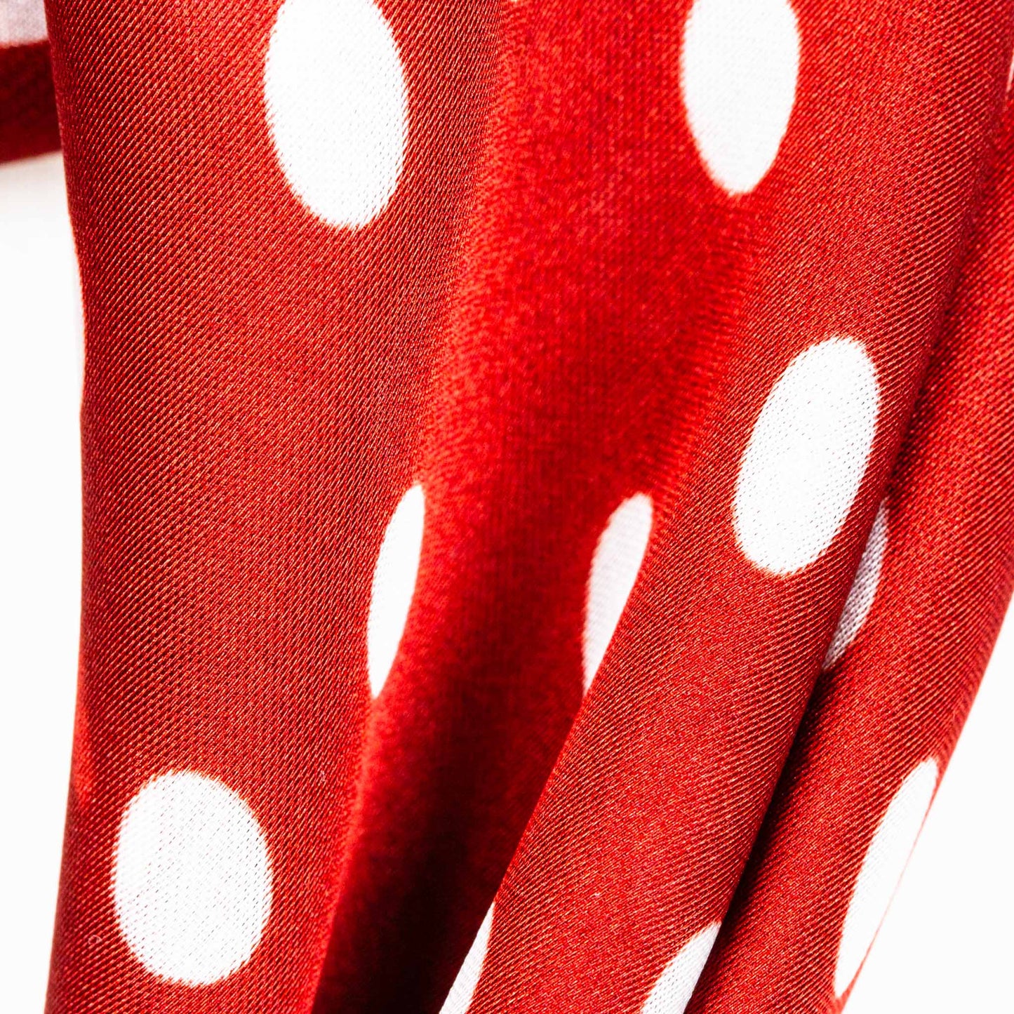 Eșarfă damă din satin cu buline, 57 x 57 cm - Arămiu