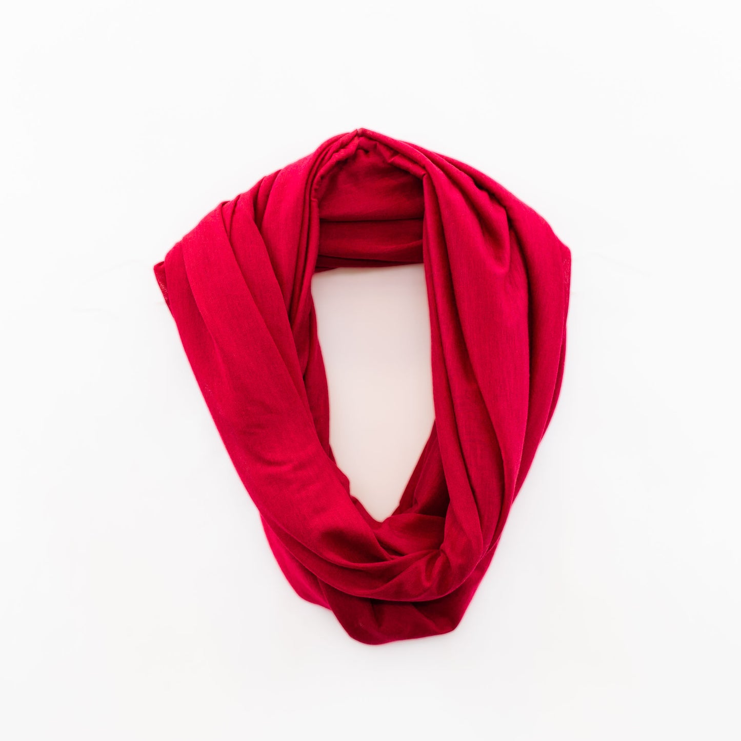 Eșarfă damă rotundă, colecția sweet life, 85 x 80 cm - Roșu