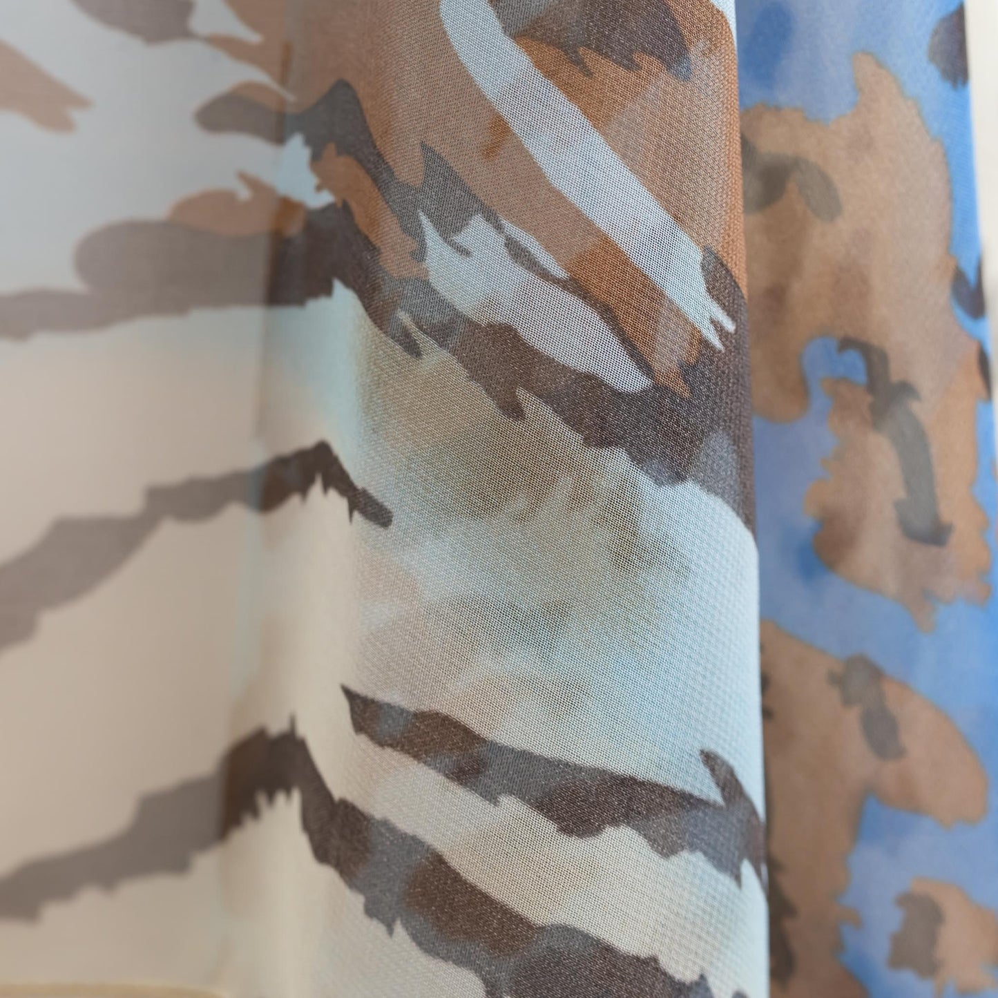 Eșarfă fină cu efect de mătase, imprimeu animal print tiger, 160 x 50 cm