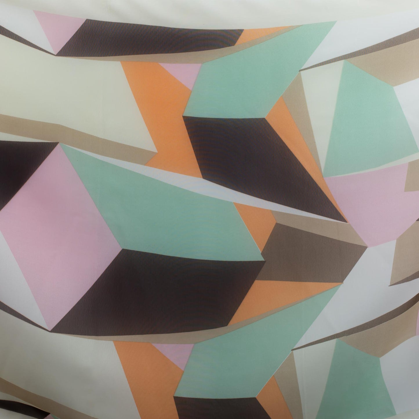 Eșarfă fină cu efect de mătase, imprimeu cu secțiuni colorate, 160 x 50 cm - Mirror Vibes