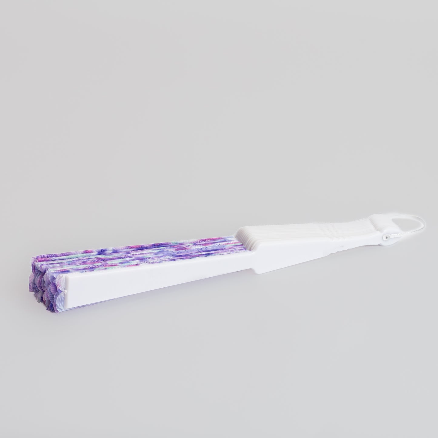 Evantai pliabil ușor, 23 cm, floral - Mov