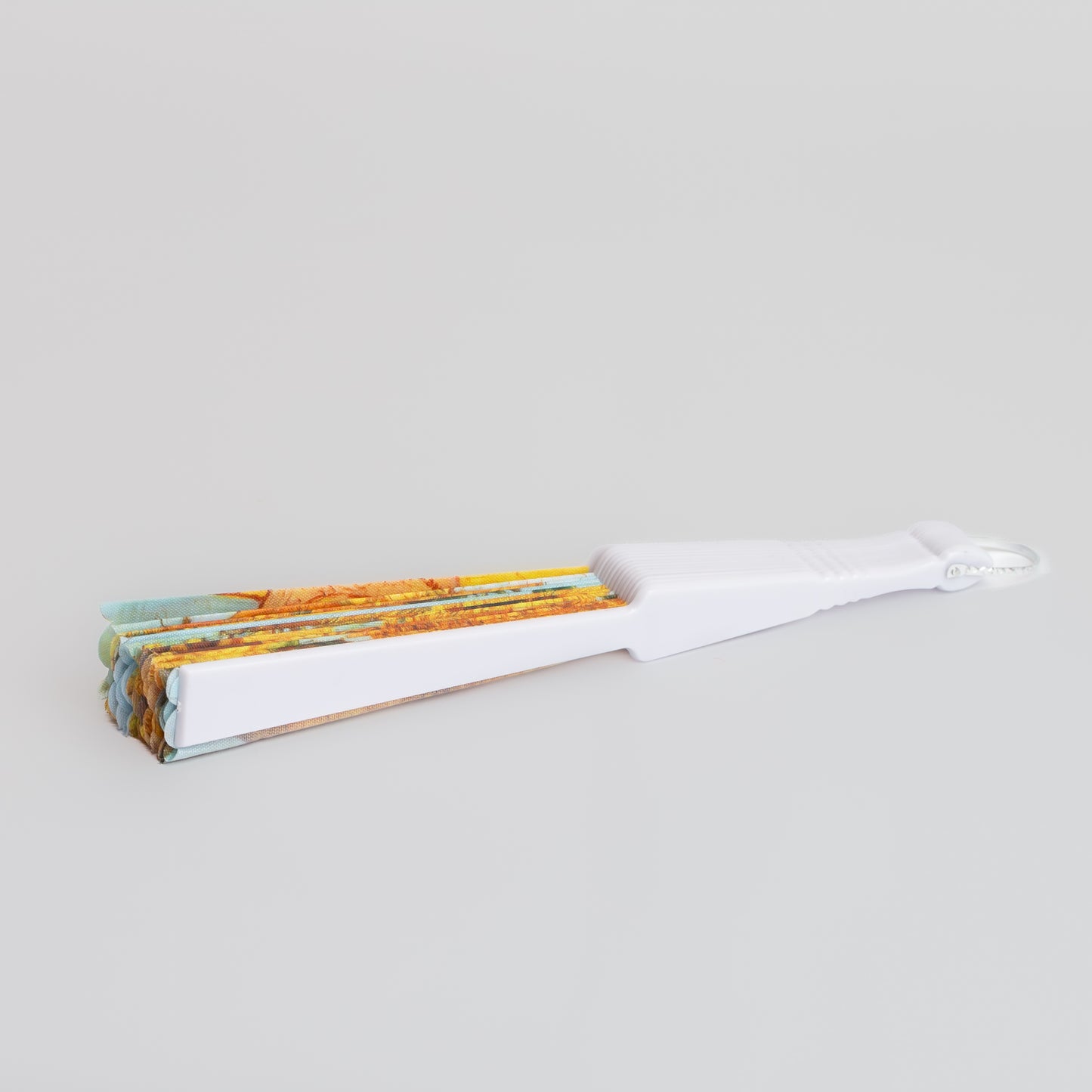 Evantai pliabil ușor, 23 cm, motiv art - Floarea Soarelui