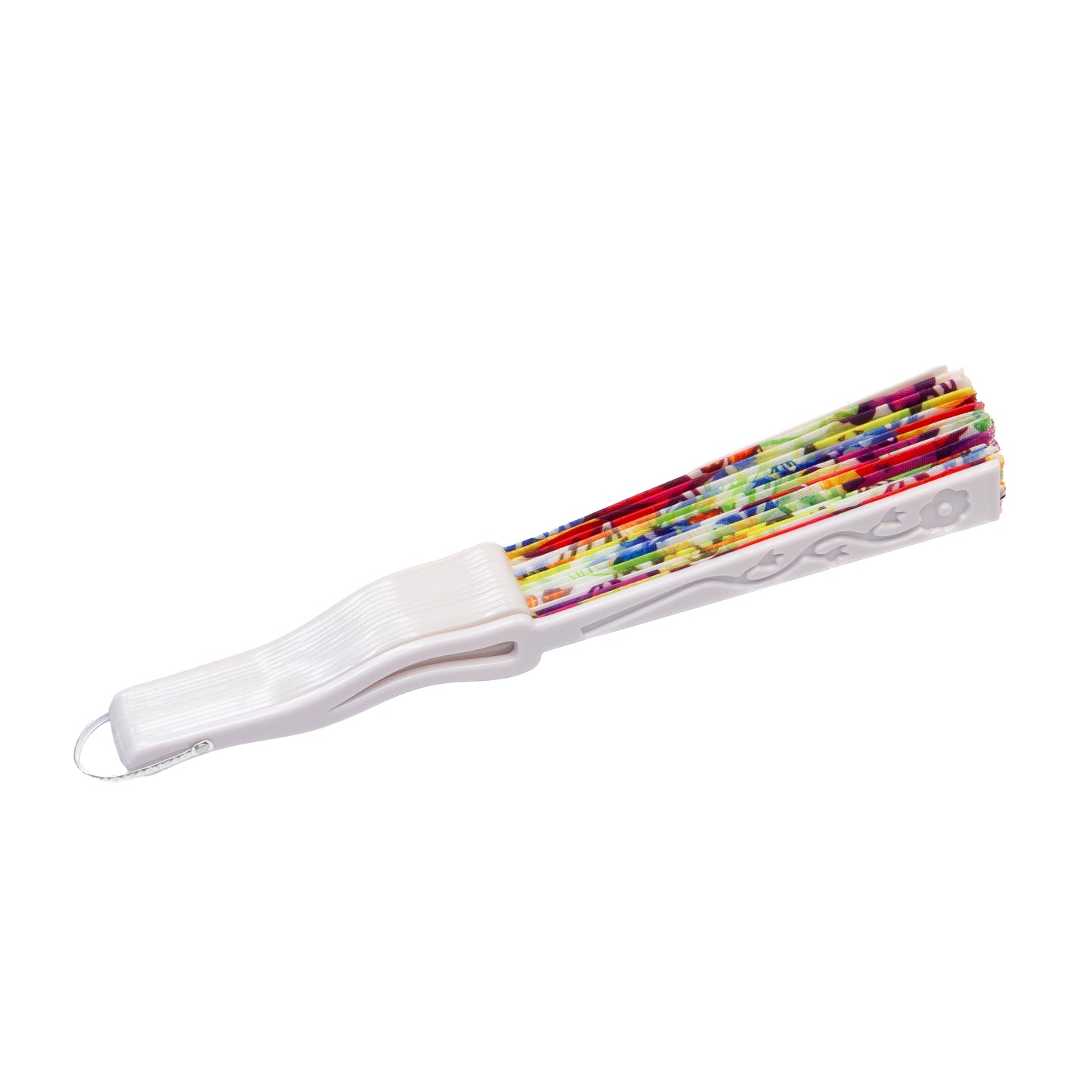 Evantai pliabil ușor, 23 cm, motiv fluturi - Colorful Wings