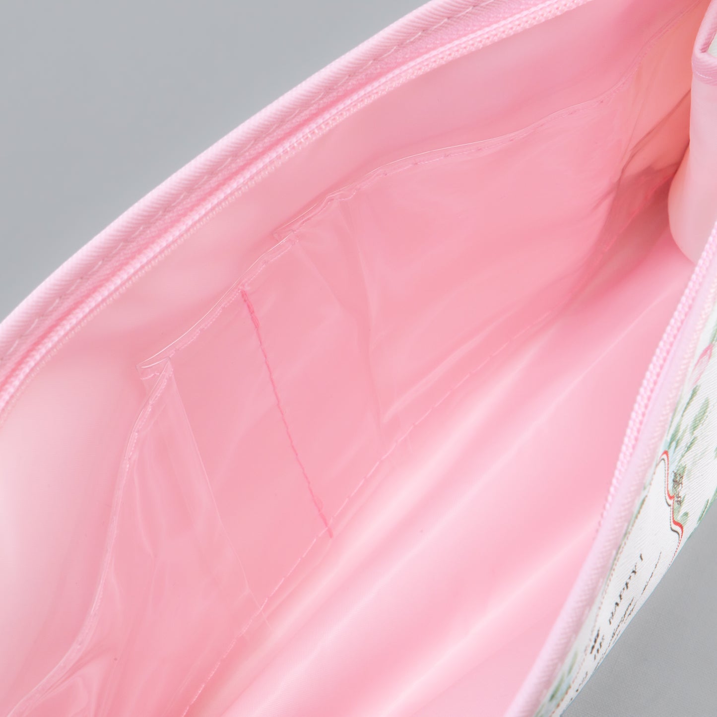 Geantă cosmetice Always be happy - Alb, Roz