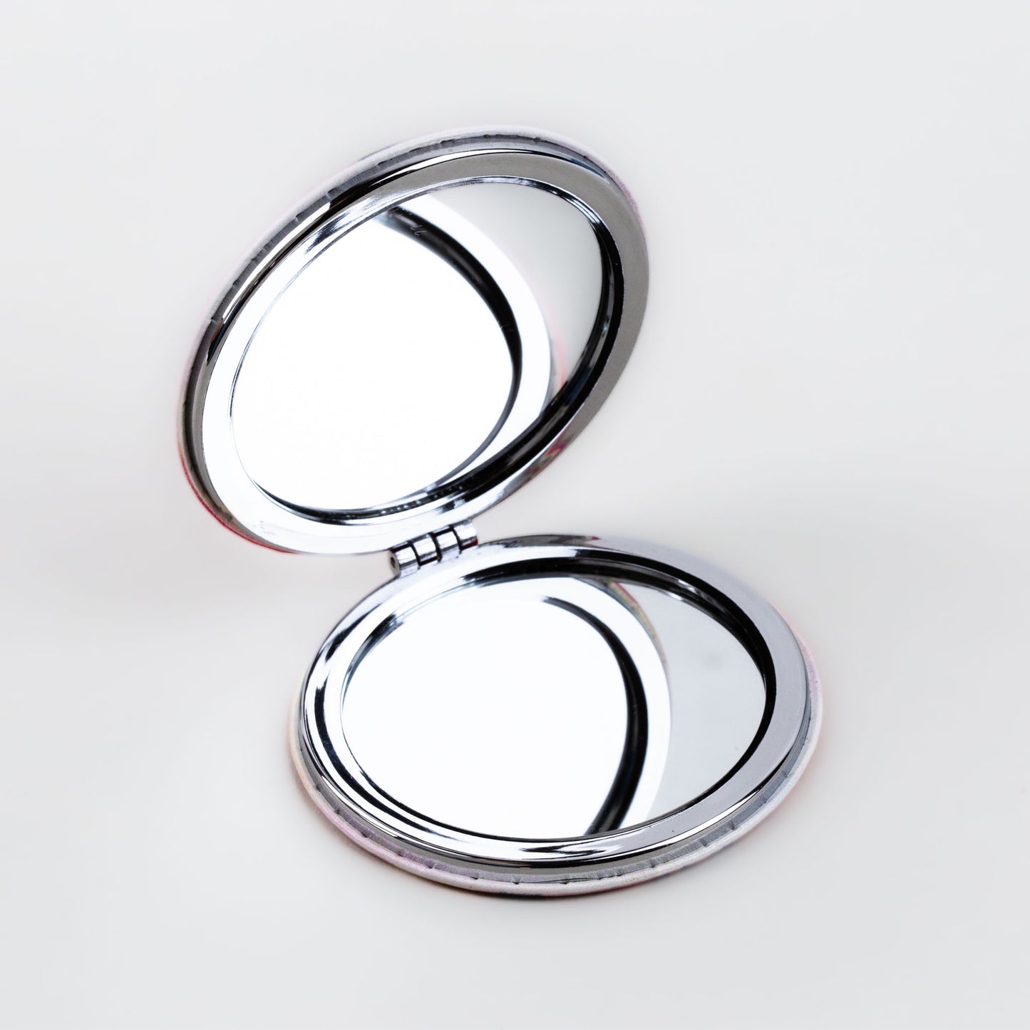 Oglindă de poșetă, formă rotundă cu 2 părți, model abstract - Chill