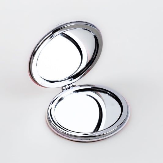 Oglindă de poșetă, formă rotundă cu 2 părți, model sweet - Life
