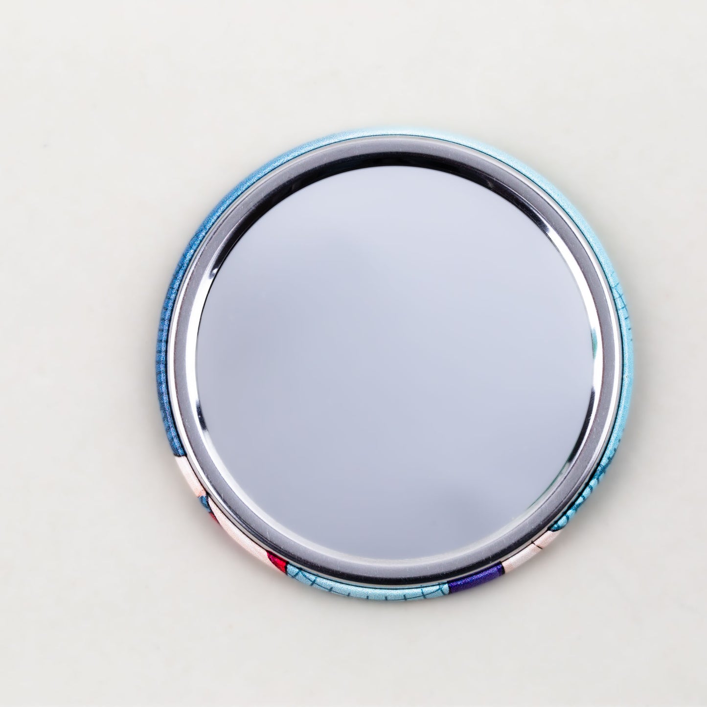 Oglindă de poșetă, formă rotundă cu o parte, model moments - Gossip Fun