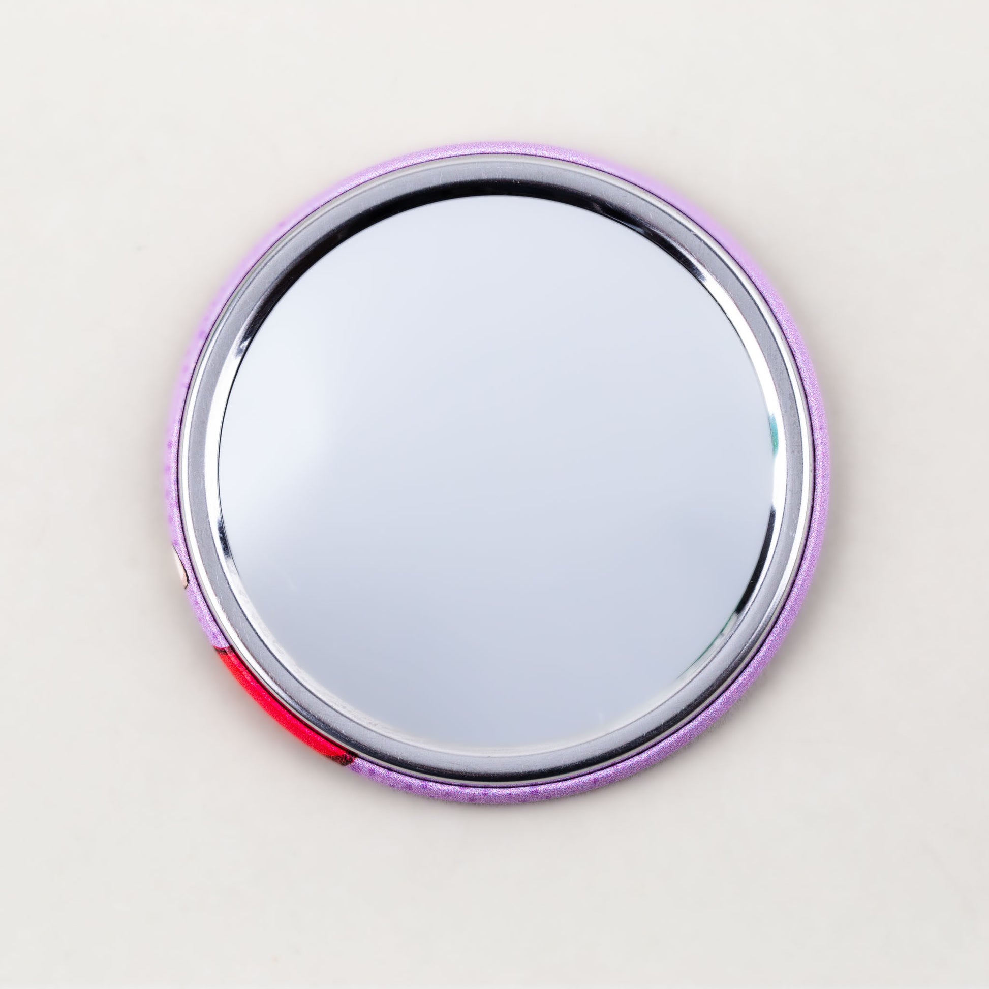 Oglindă de poșetă, formă rotundă cu o parte, model moments - Sweet Time
