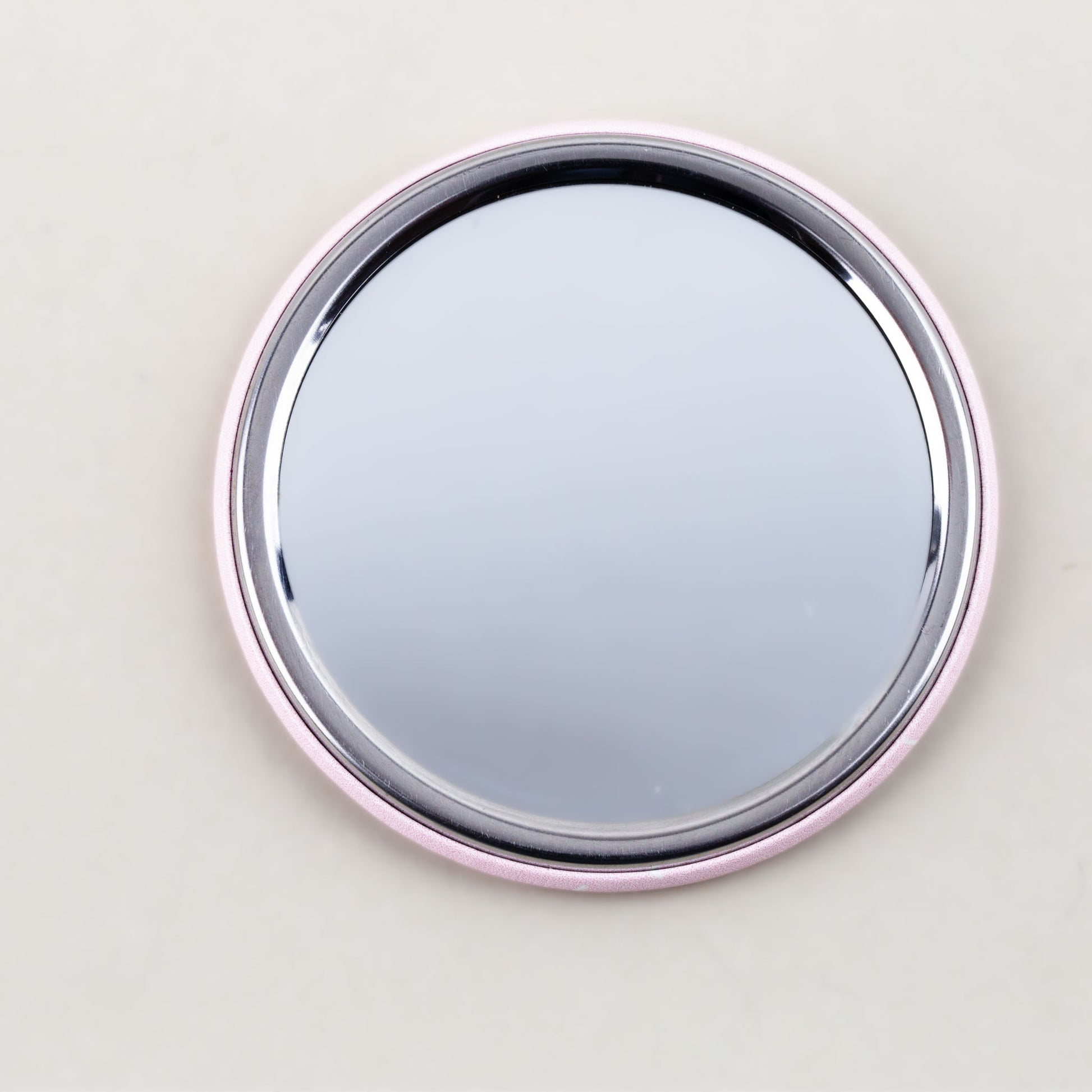 Oglindă de poșetă, formă rotundă cu o parte, model relax - Flamingo Chill