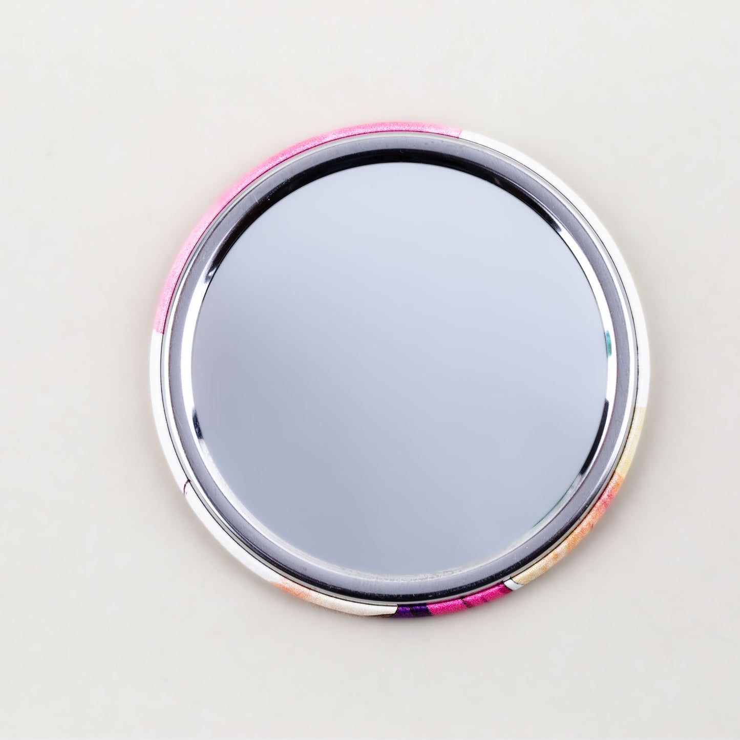 Oglindă de poșetă, formă rotundă cu o parte, model traveling to - Italy