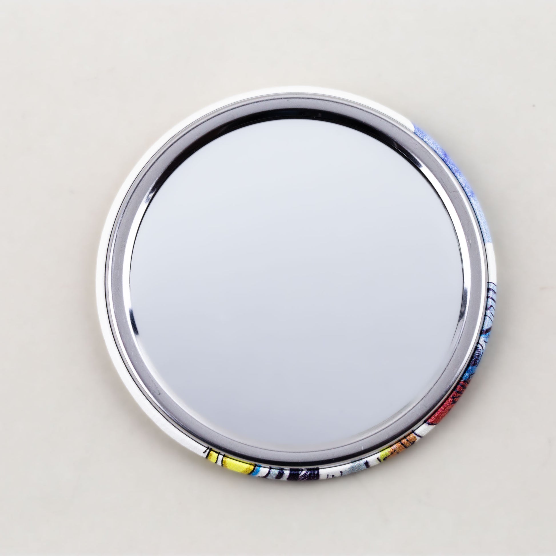 Oglindă de poșetă, formă rotundă cu o parte, model traveling to - Paris
