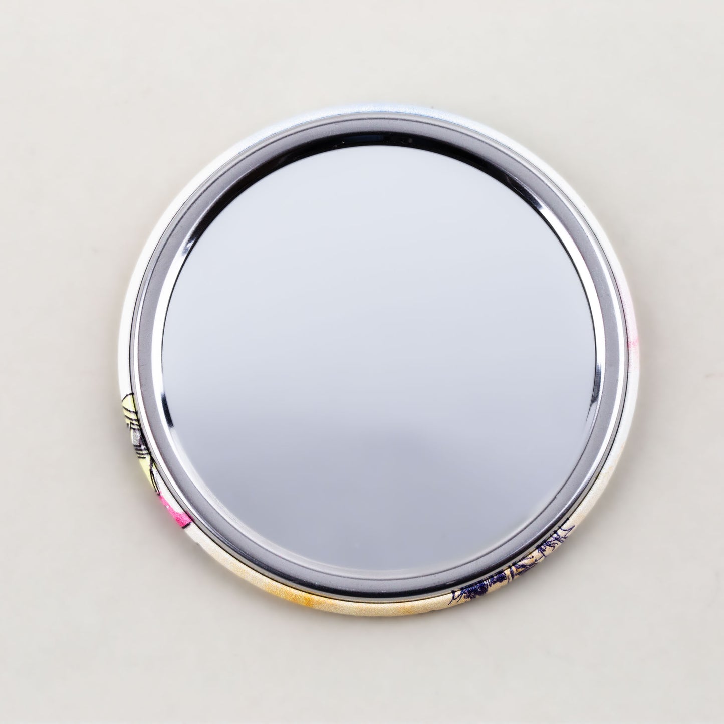 Oglindă de poșetă, formă rotundă cu o parte, model traveling to - Rome