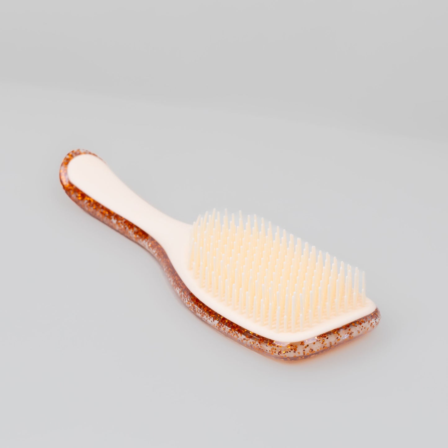 Perie premium pentru descurcat părul, textură cu sclipici în interior - Champagne