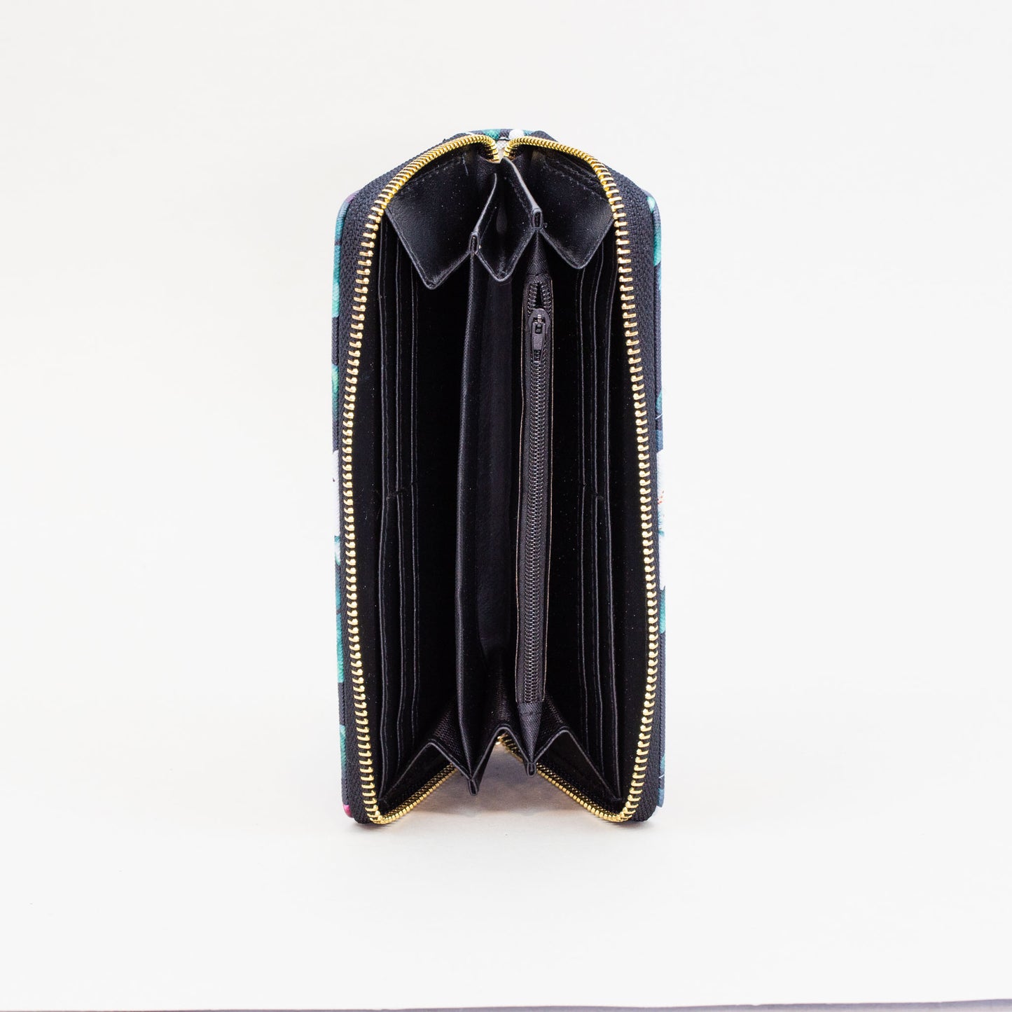 Portofel damă colorat cu feromoar, imprimeu floral, 14 compartimente - Jarden