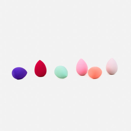 Set burete machiaj, 6 buc tip Egg, 6 cm - Multicolor