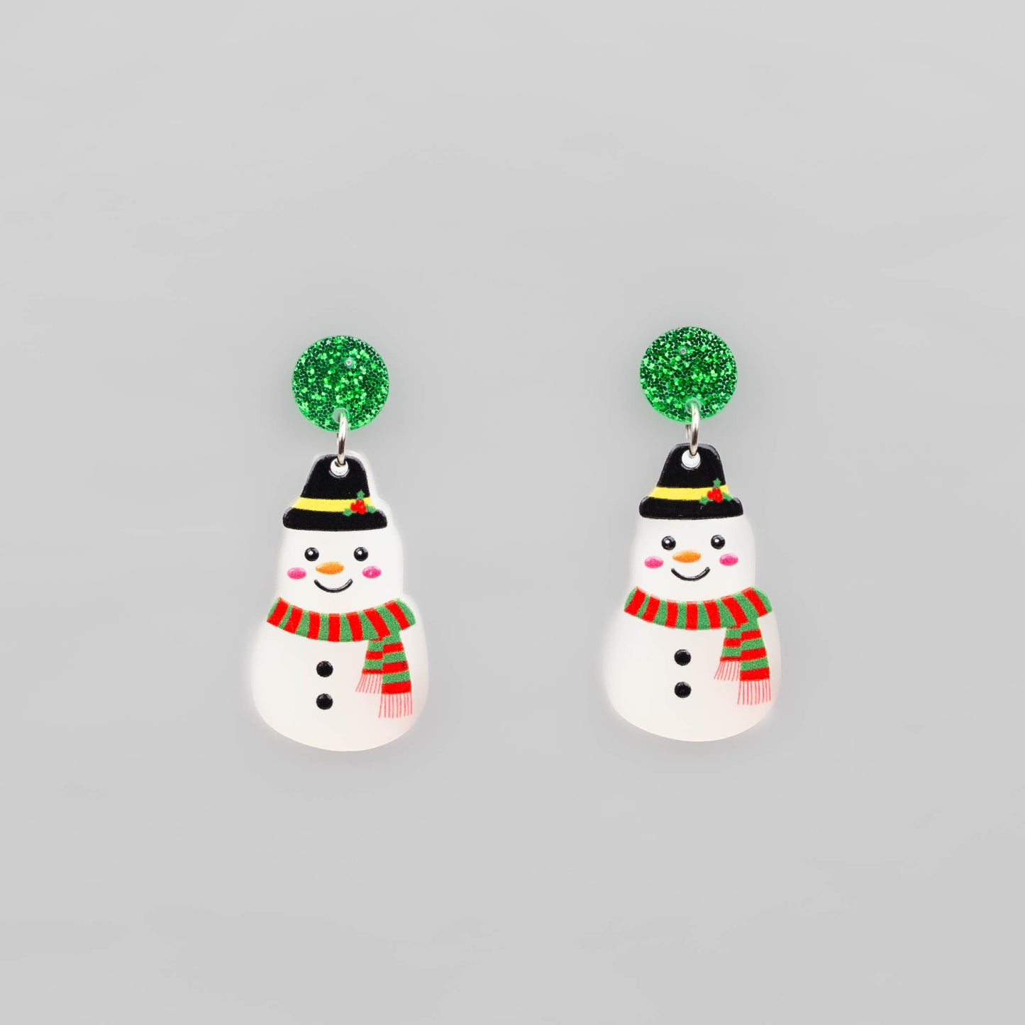 Set cercei cu motive de Crăciun, frosty vibes, 3 perechi