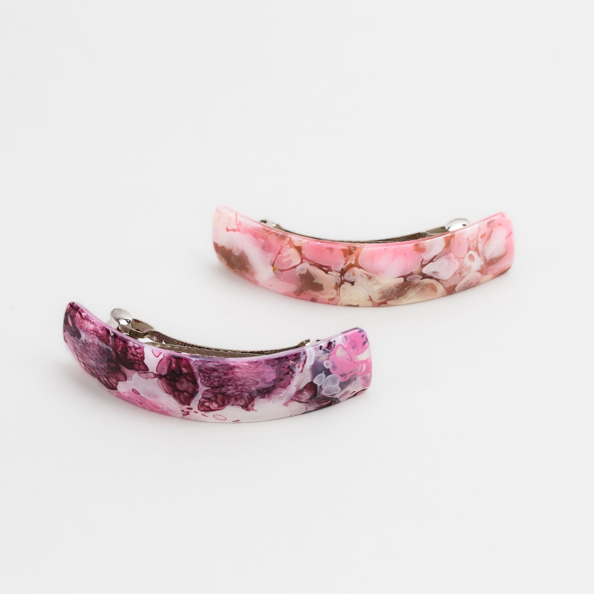 Agrafe Frantuzesti, Imprimeu Artist Paint - Roz, Mov | Rossetti