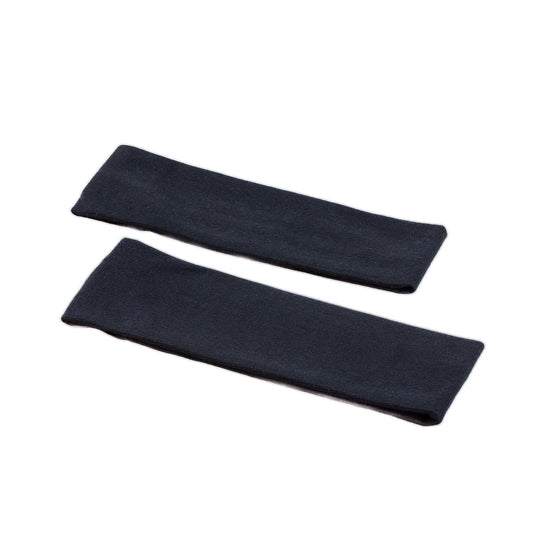 Bentițe de păr simple, lățime 6,5 cm, set 2 buc - Negru