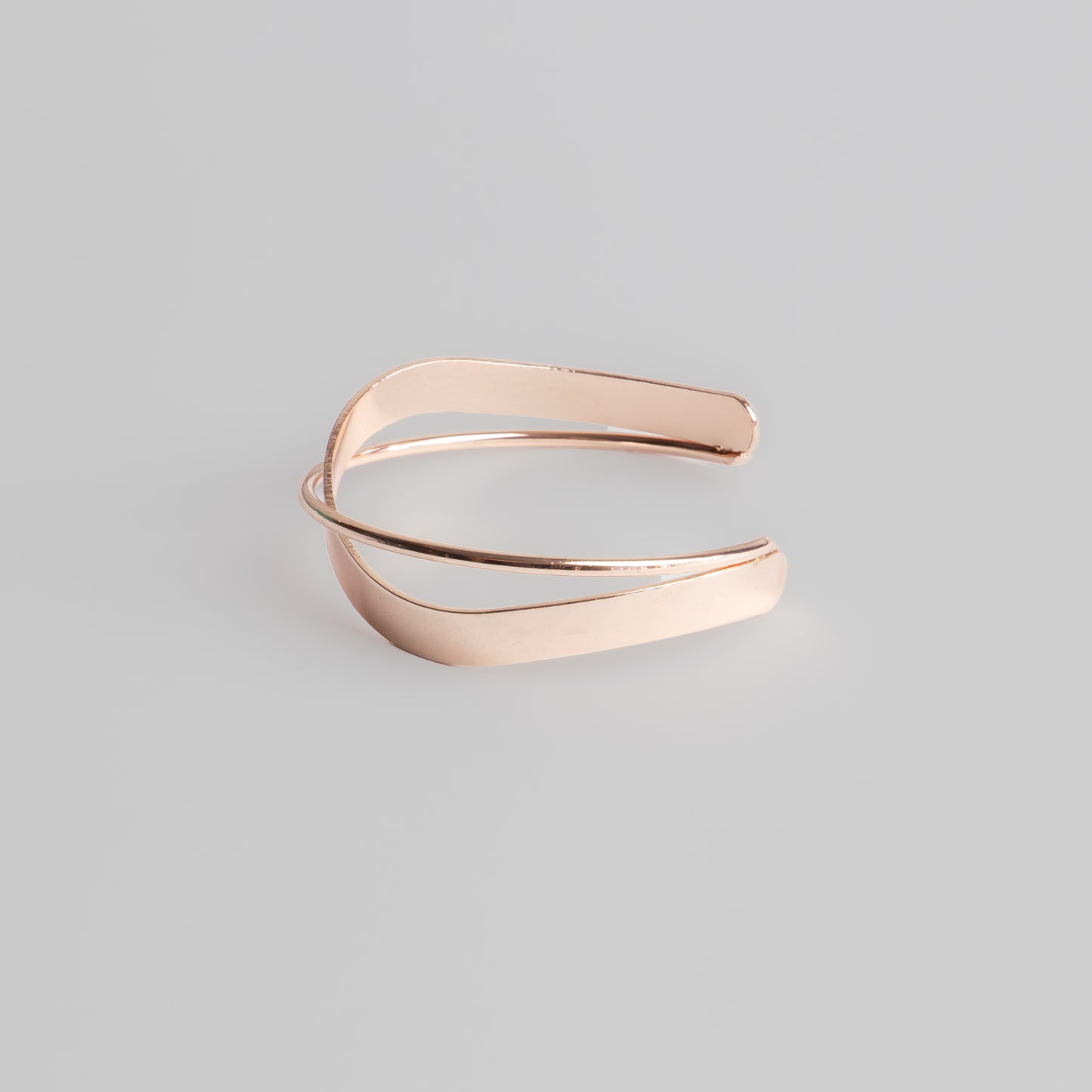 Brățară reglabilă și metalică waveflow - Rose Gold