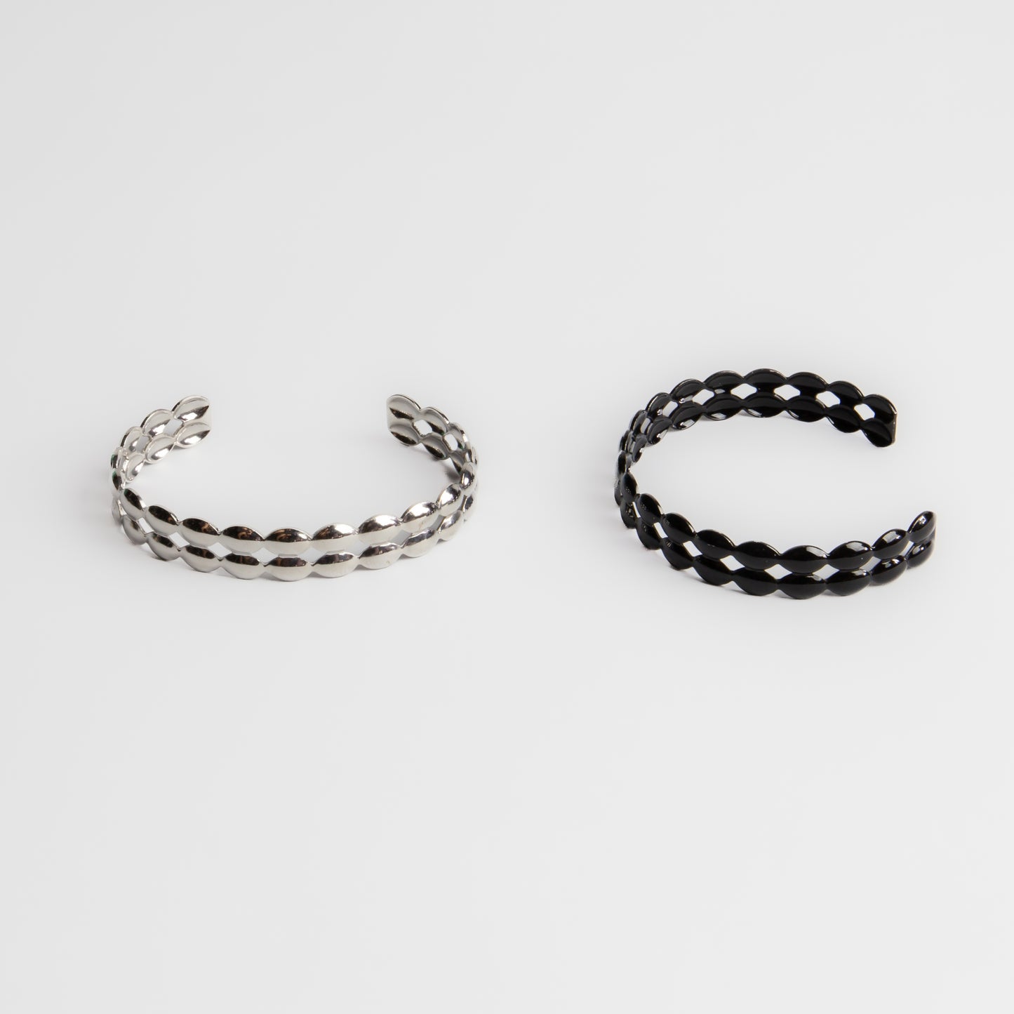 Brățări reglabilă și metalică twin ovals, set 2 - Moonlight Mix