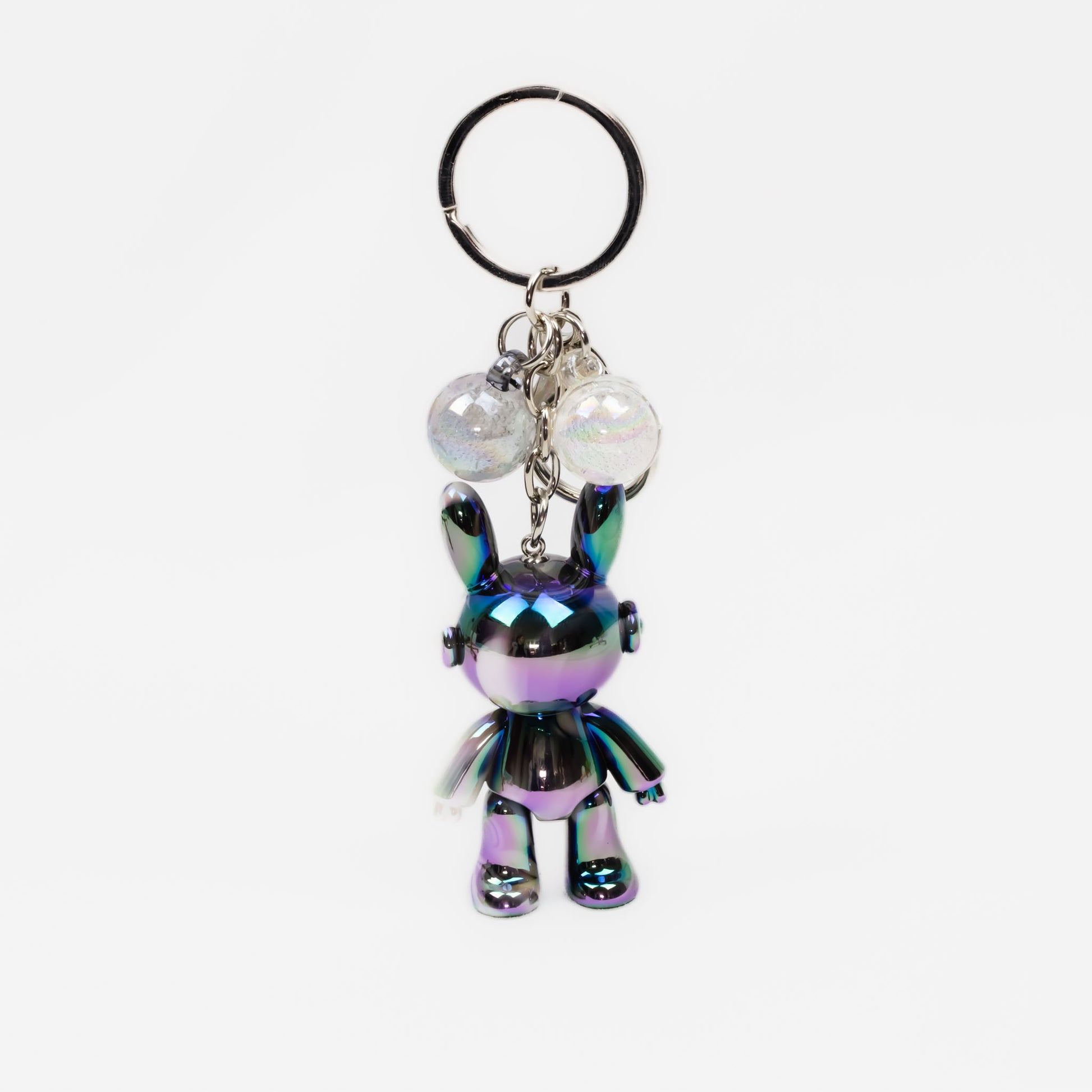 Breloc chei glossy în formă de robo rabbit - Multicolor