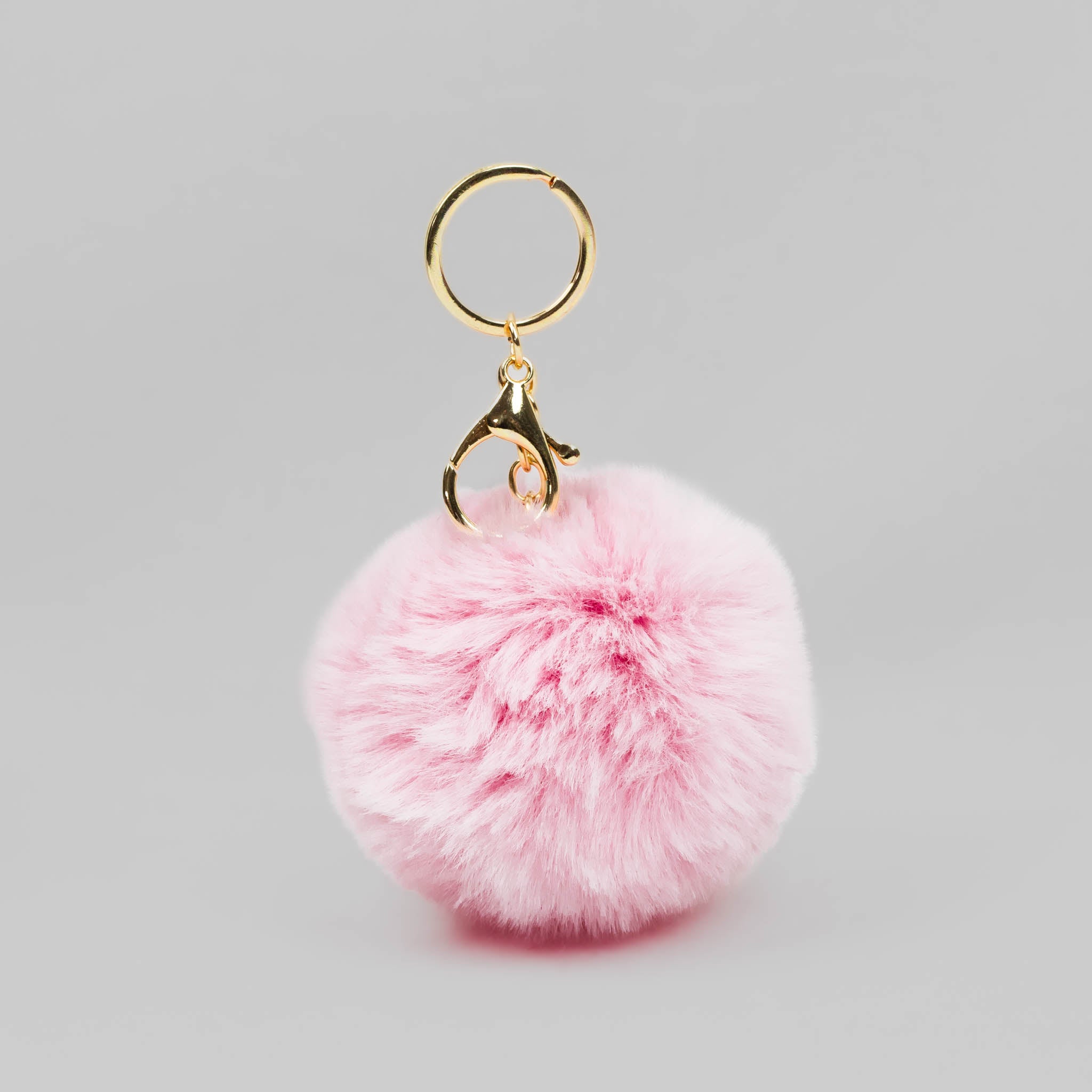 Breloc Chei Pufos Rotund - Roz | Rossetti