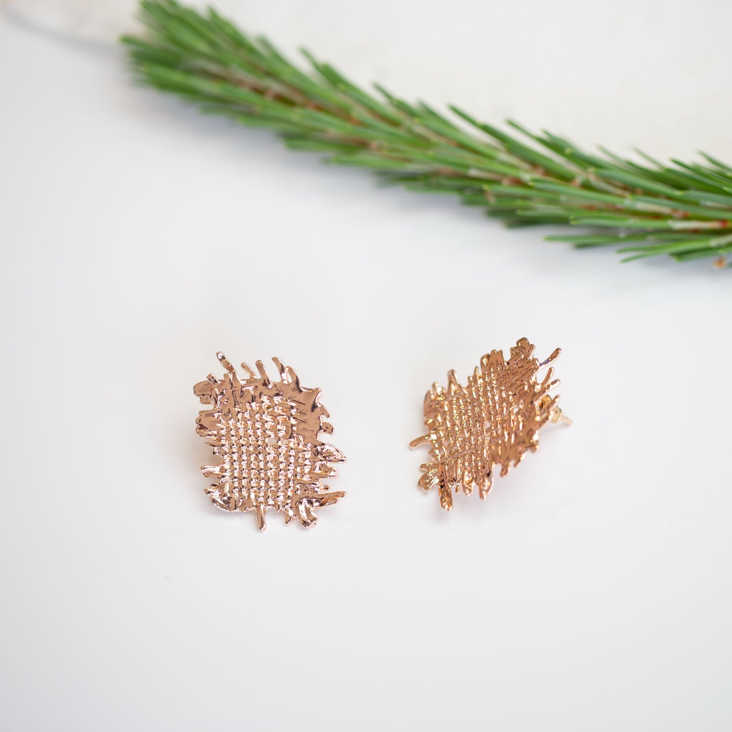 Cercei amoeba - Rose Gold