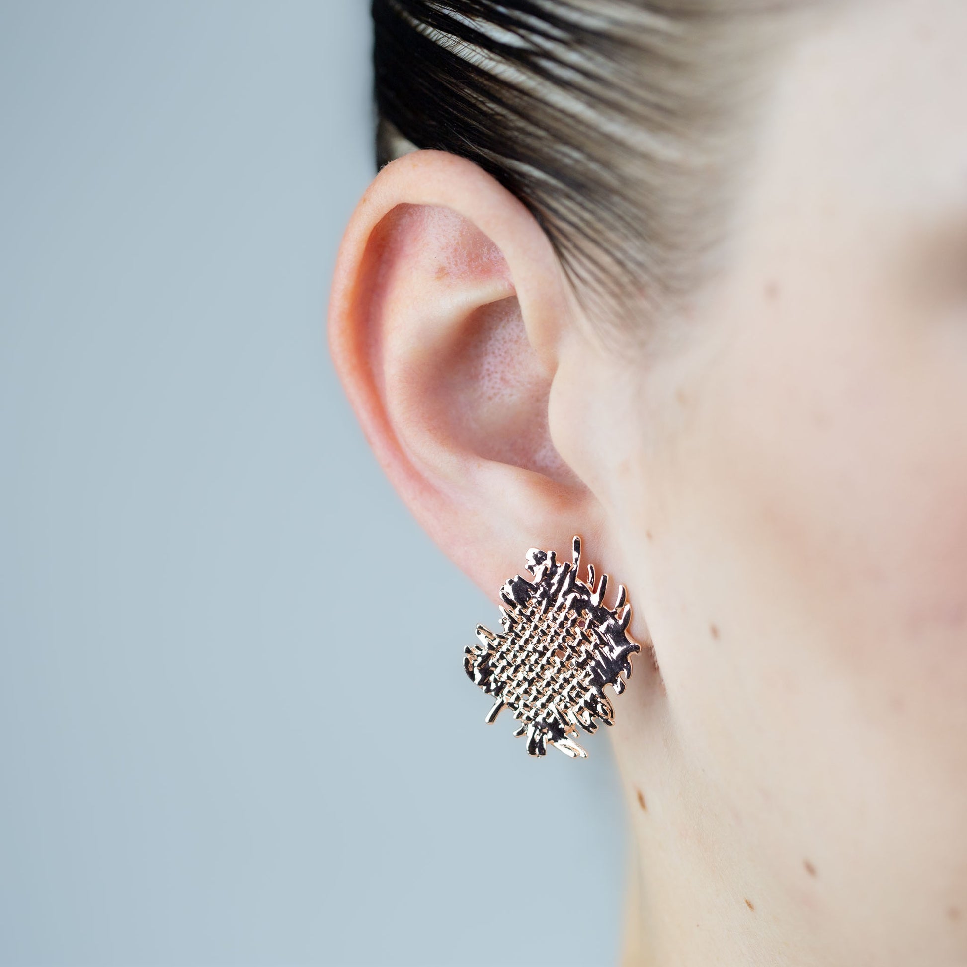 Cercei amoeba - Rose Gold