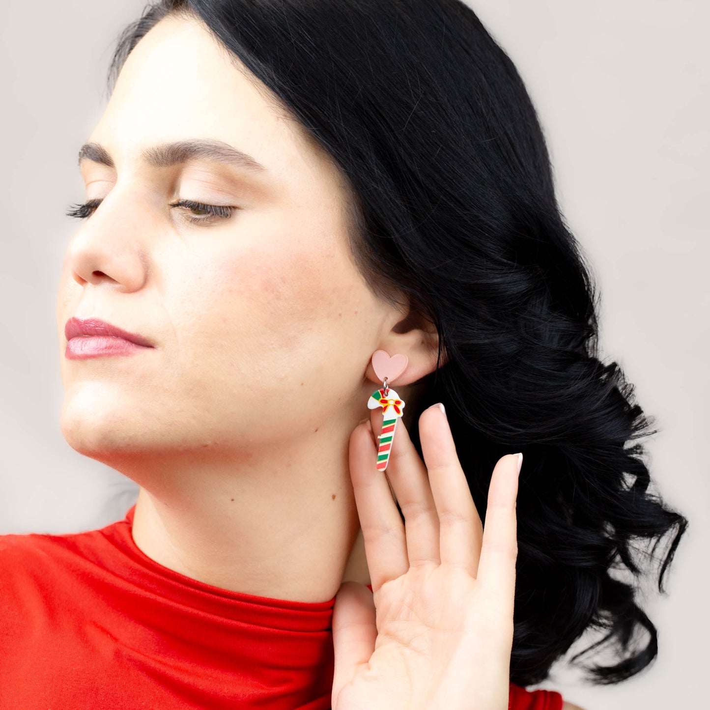 Cercei cu decor de Crăciun