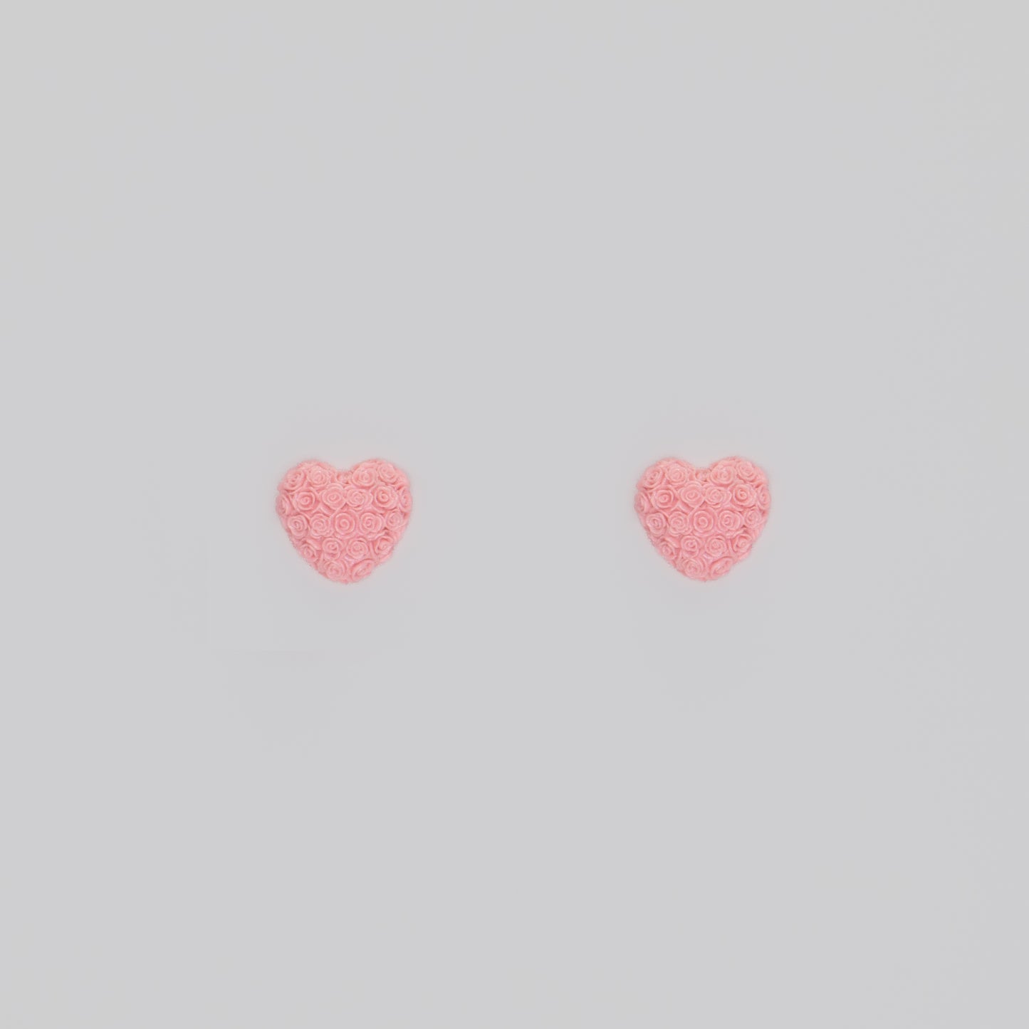 Cercei Delicate Rose Heart - Roz