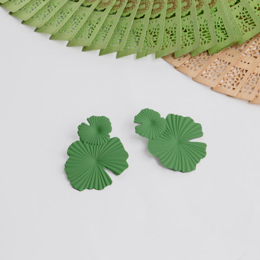 Cercei Fiji cu textură de silicon - Verde