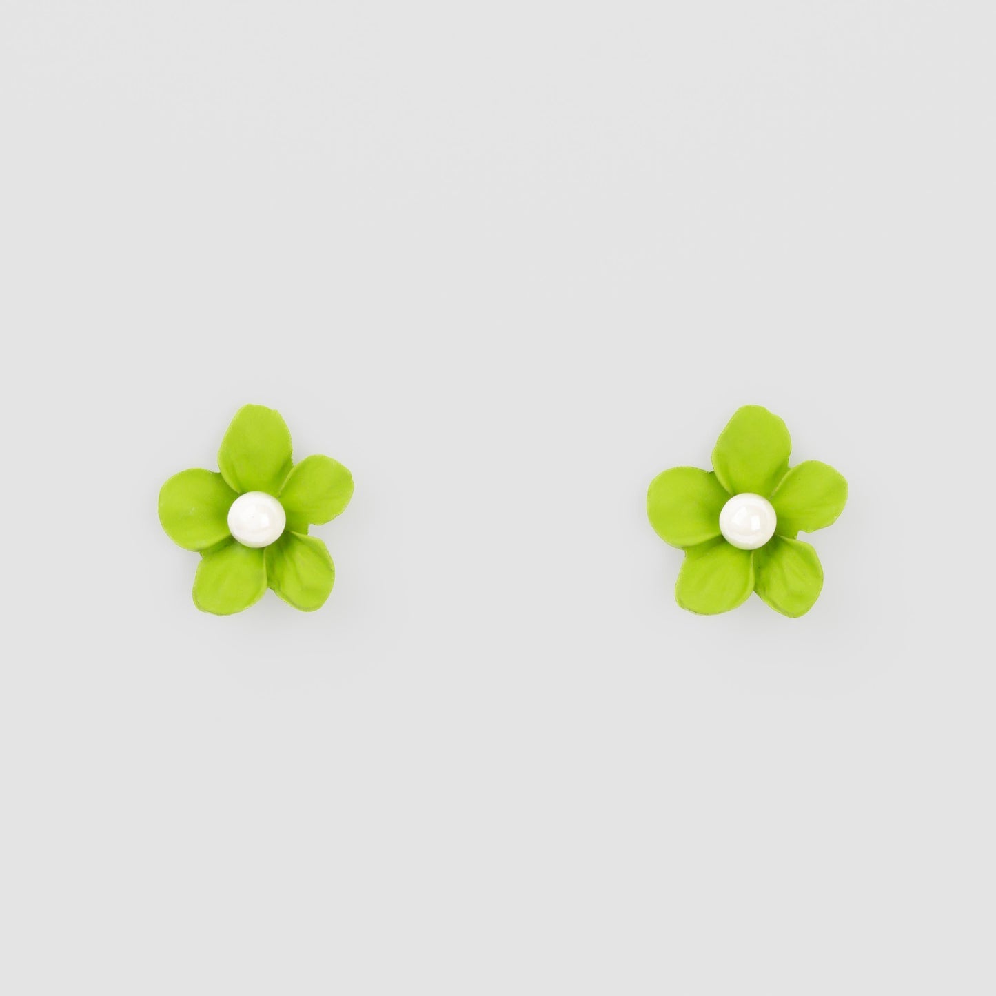 Cercei flori siliconate cu perle, set 2 - French Mix