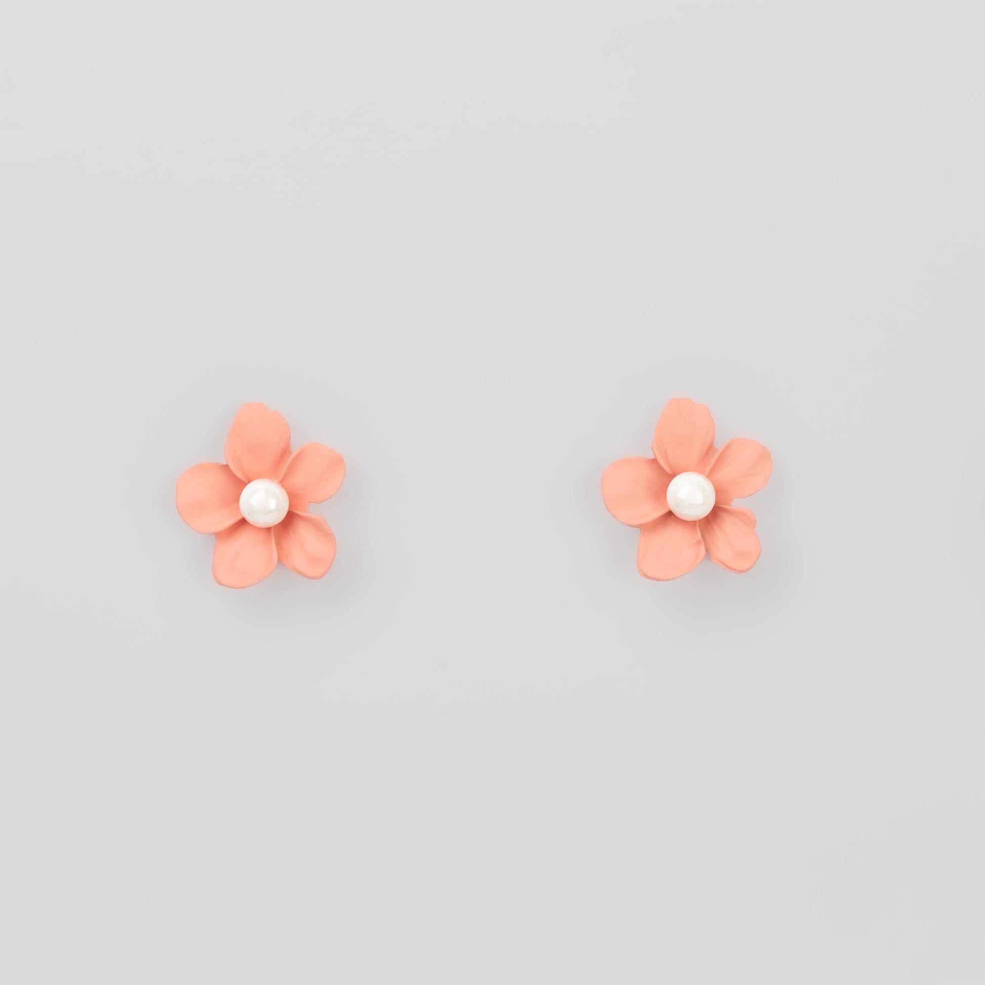 Cercei flori siliconate cu perle, set 2 - Natur Mix