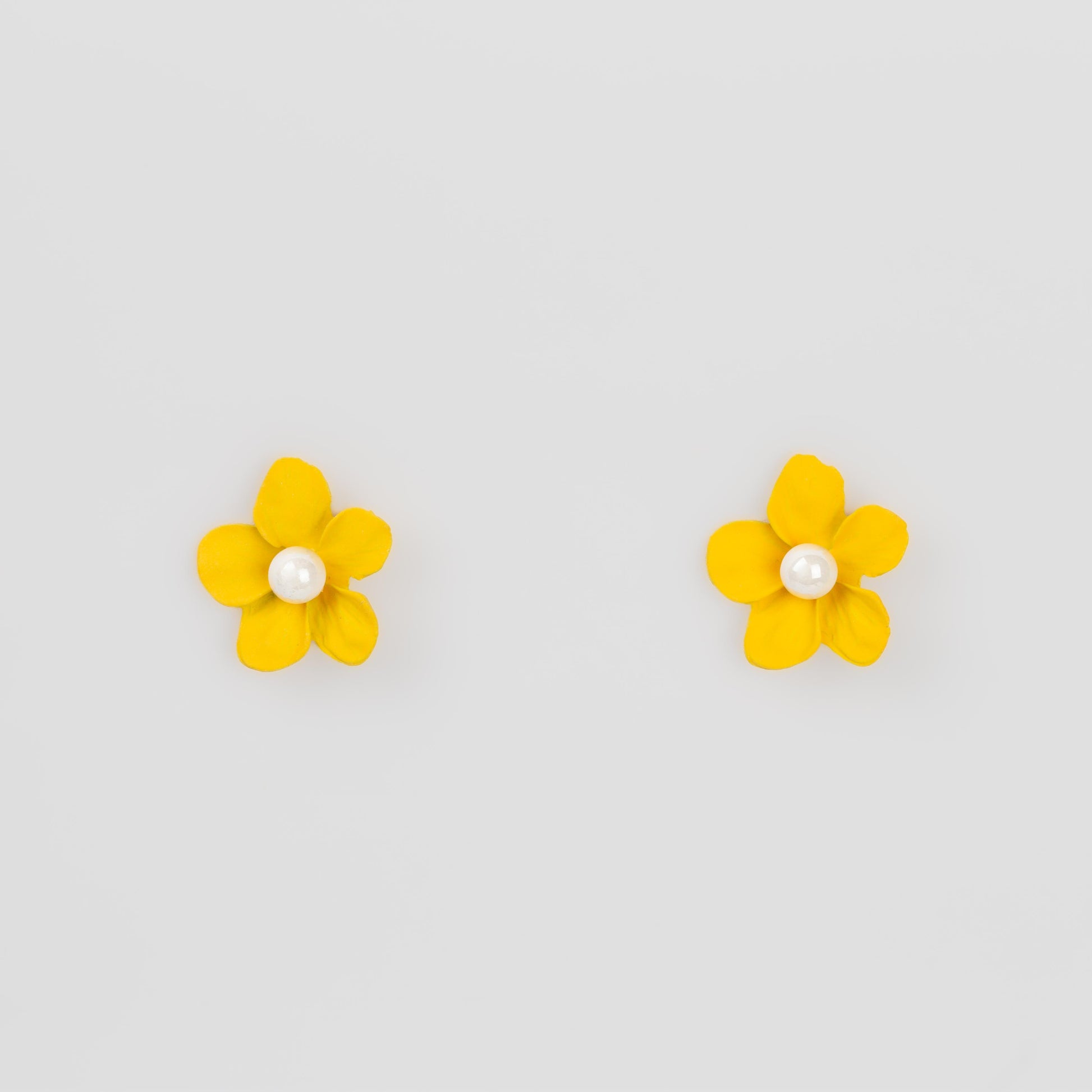 Cercei flori siliconate cu perle, set 2 - Summer Mix