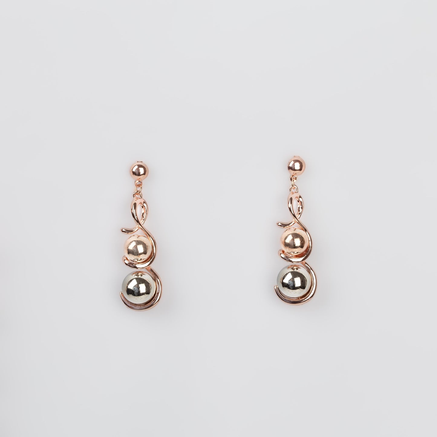 Cercei gaia chic, set 2 - Rose Gold