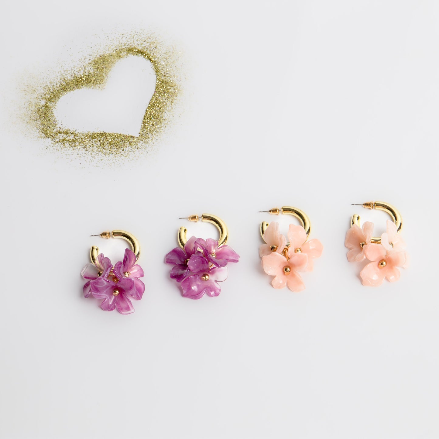 Cercei garden swing ușori cu flori, set 2 - Blossom Mix