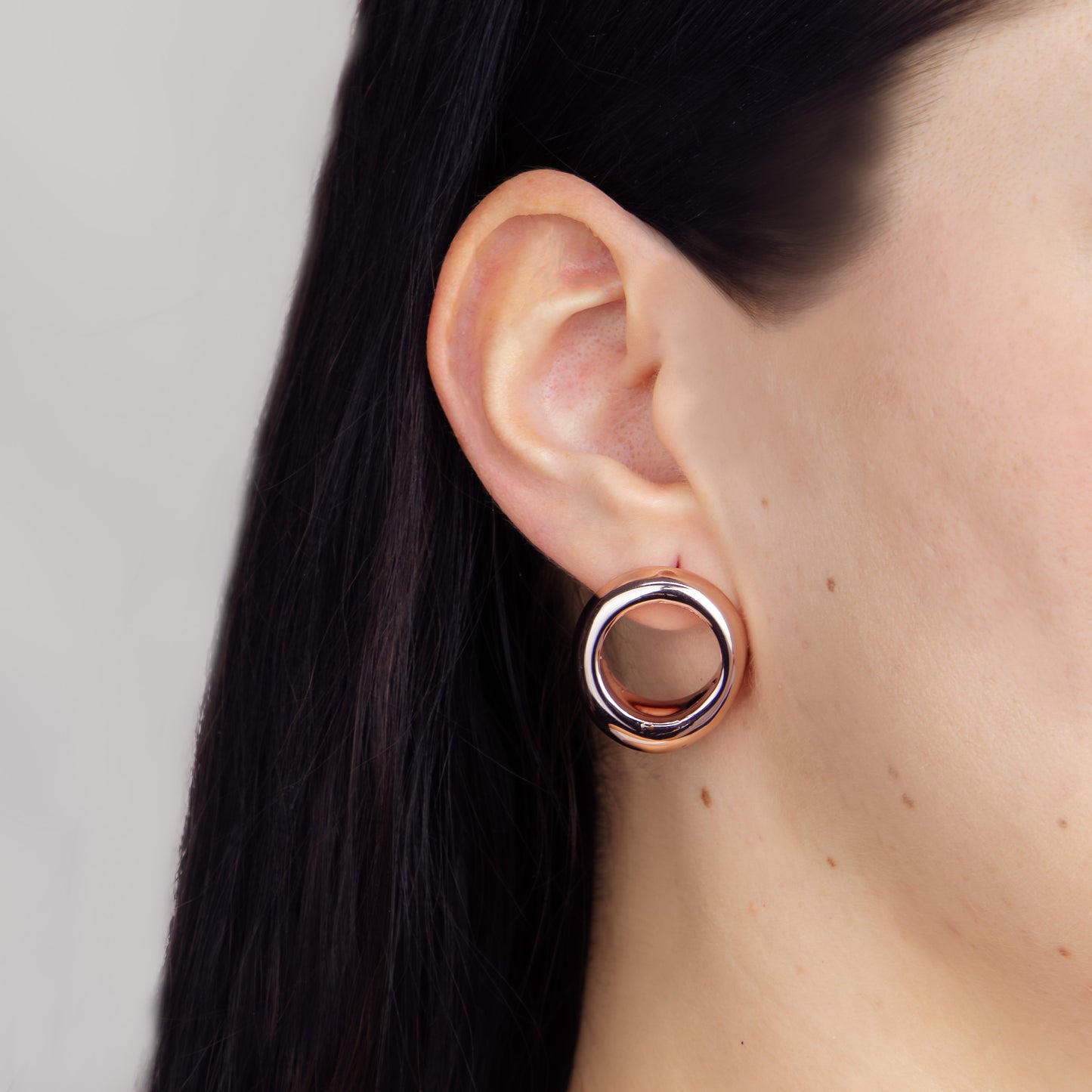 Cercei geometric shapes, set 3 - Rose Gold