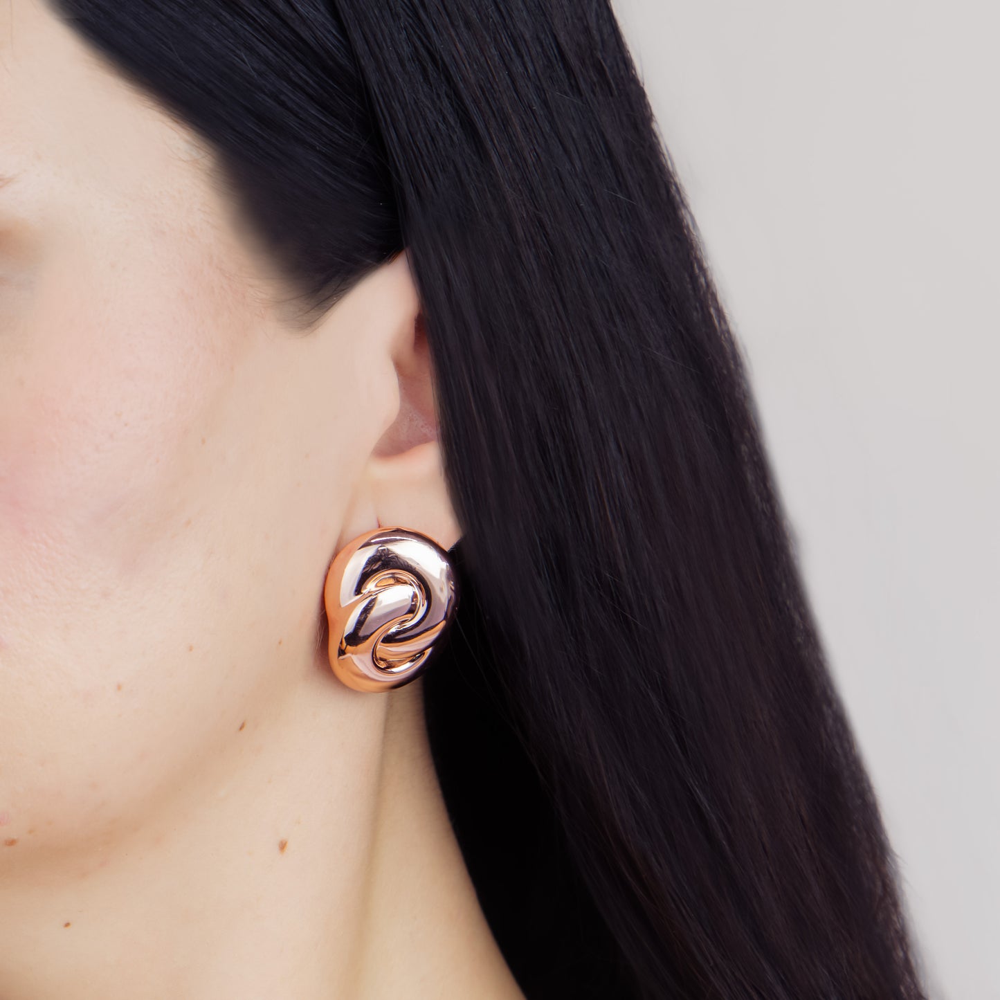 Cercei geometric shapes, set 3 - Rose Gold