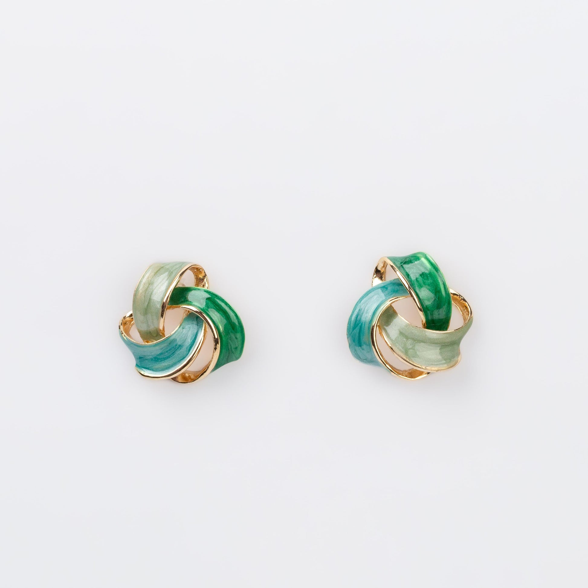 Cercei glossy diva mix, set 3 - Verde