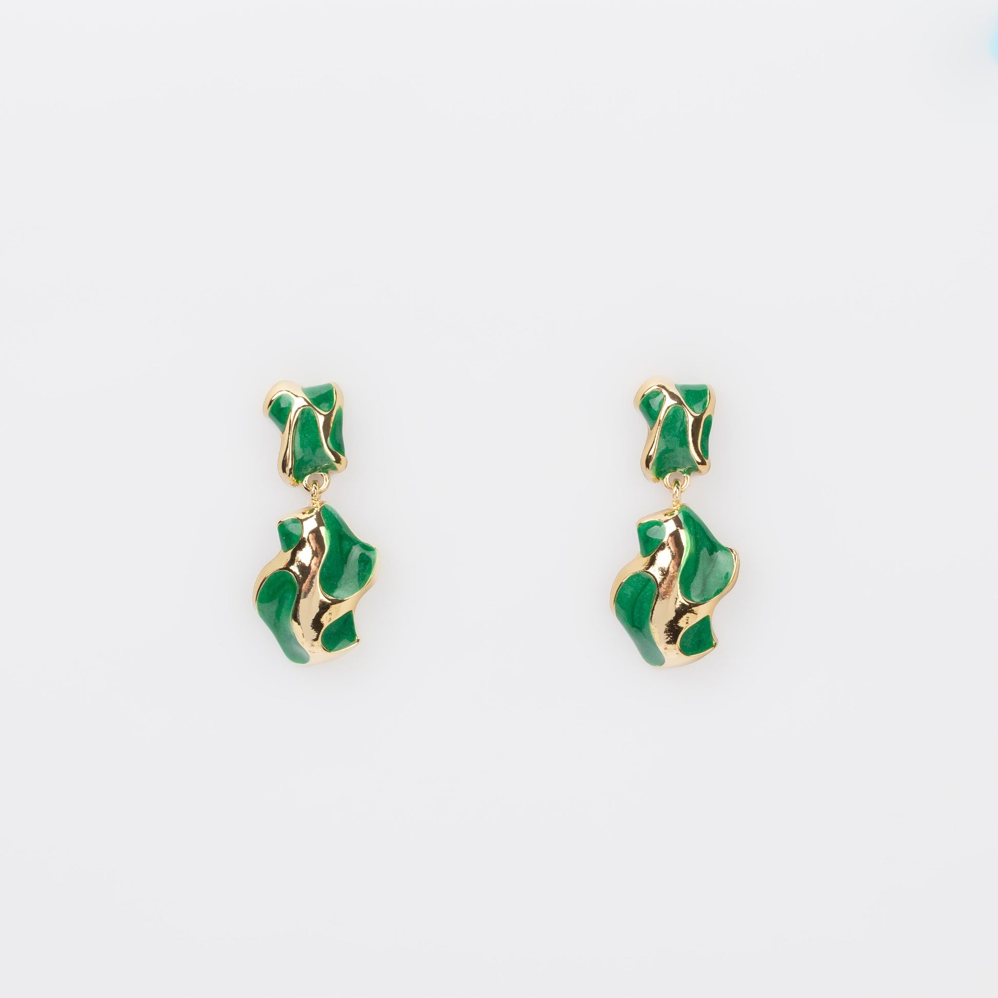 Cercei glossy diva mix, set 3 - Verde
