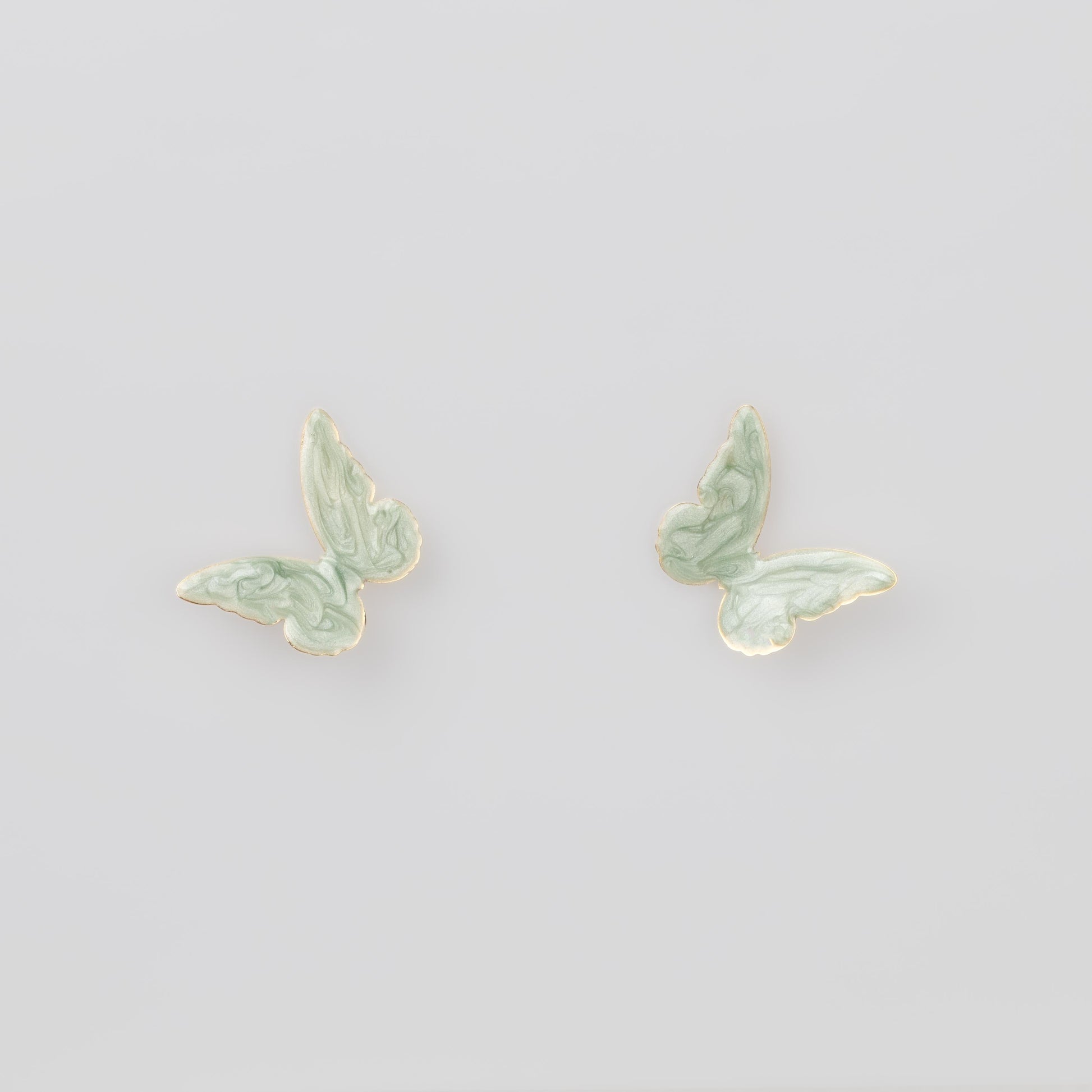 Cercei glossy diversity verde deschis, set 3