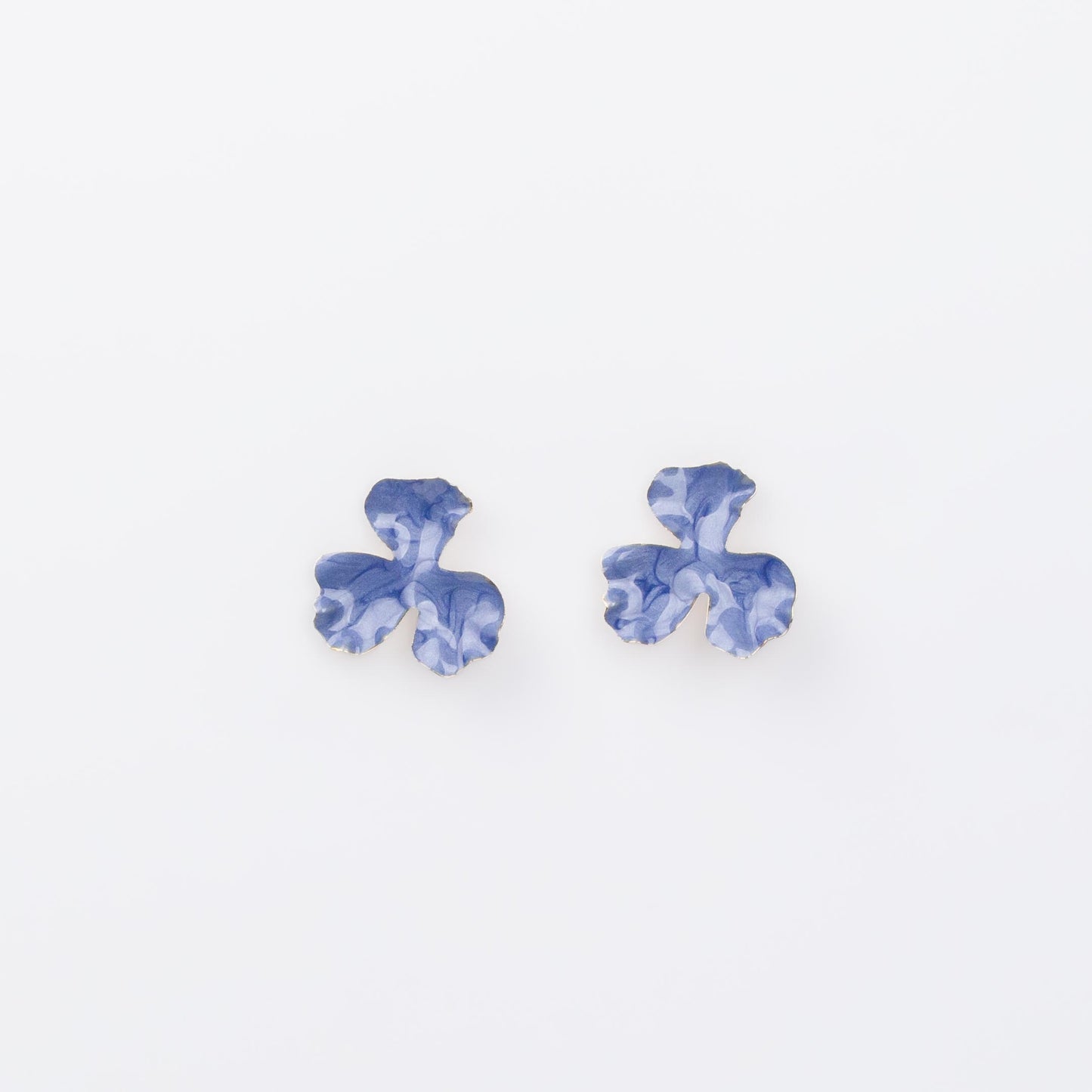 Cercei glossy flori și fluturi, set 3 - Albastru