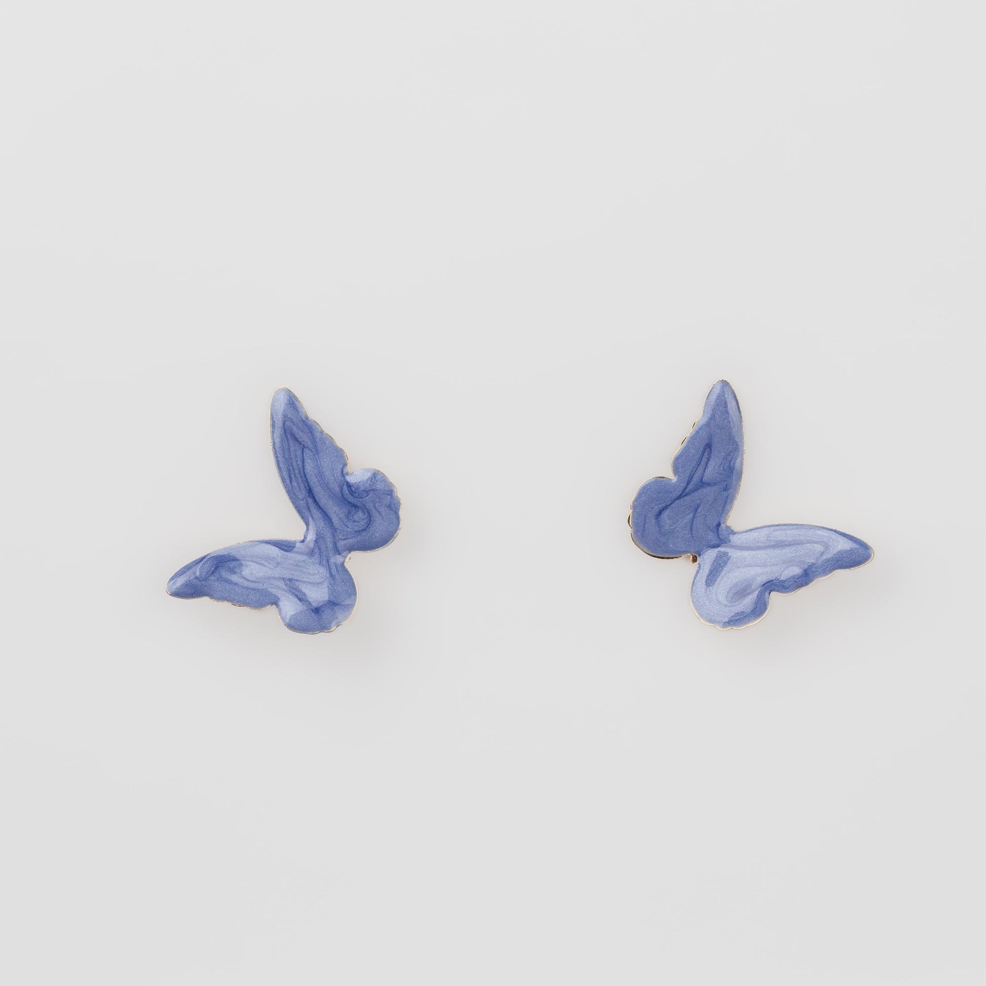 Cercei glossy flori și fluturi, set 3 - Albastru