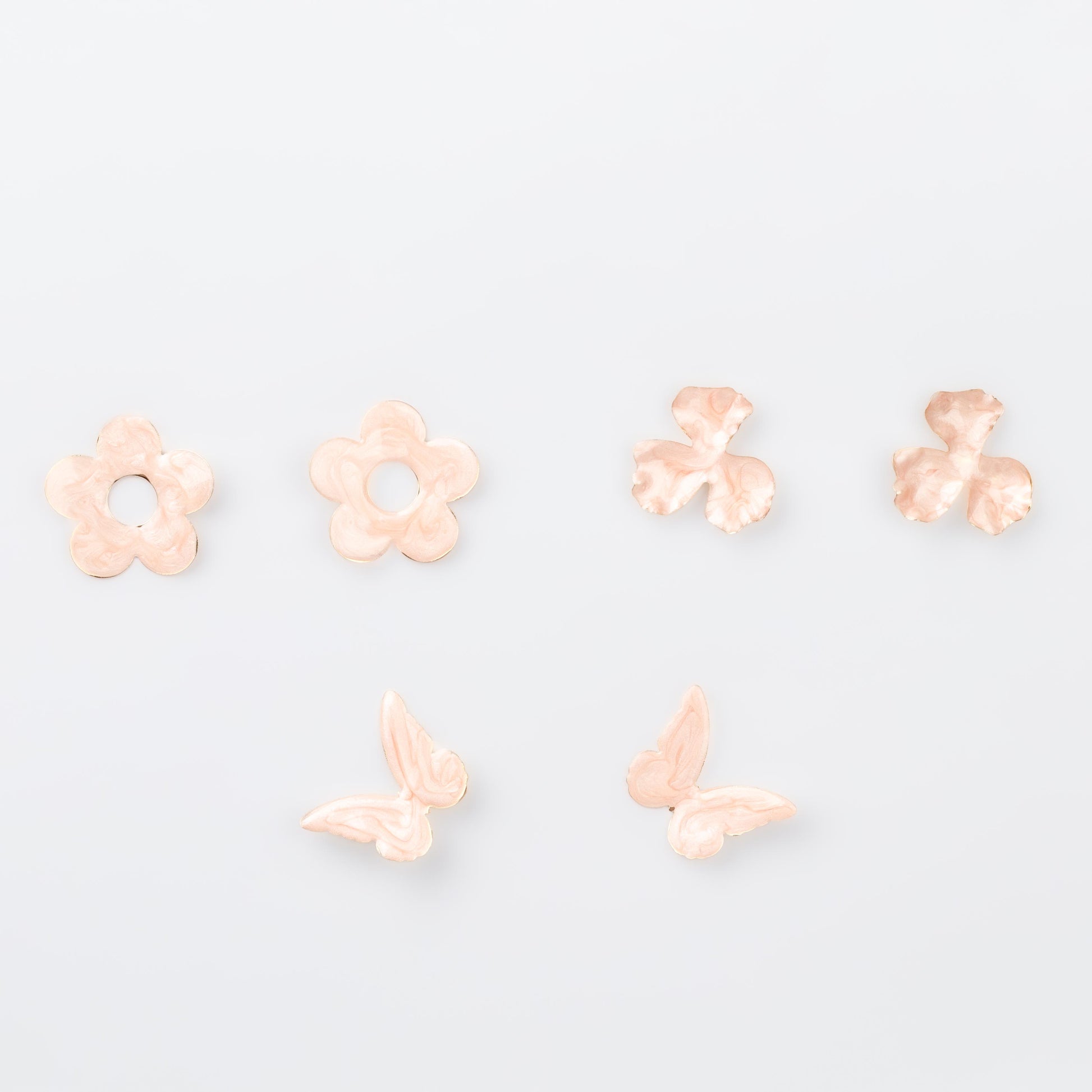 Cercei glossy flori și fluturi, set 3 - Natur