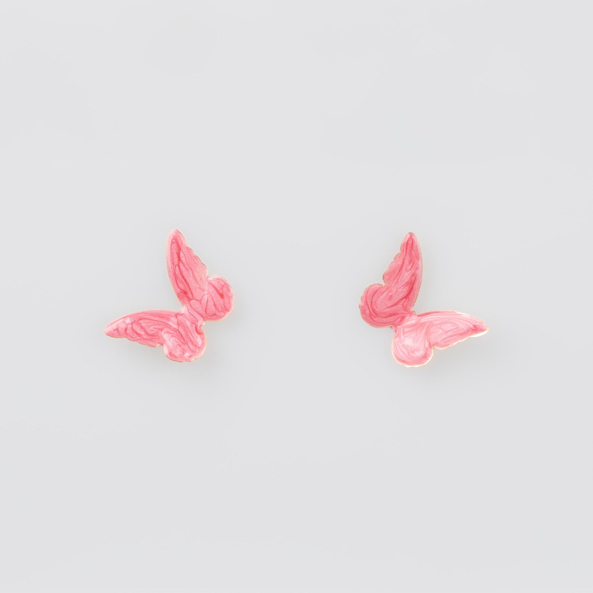 Cercei glossy flori și fluturi, set 3 - Rosso